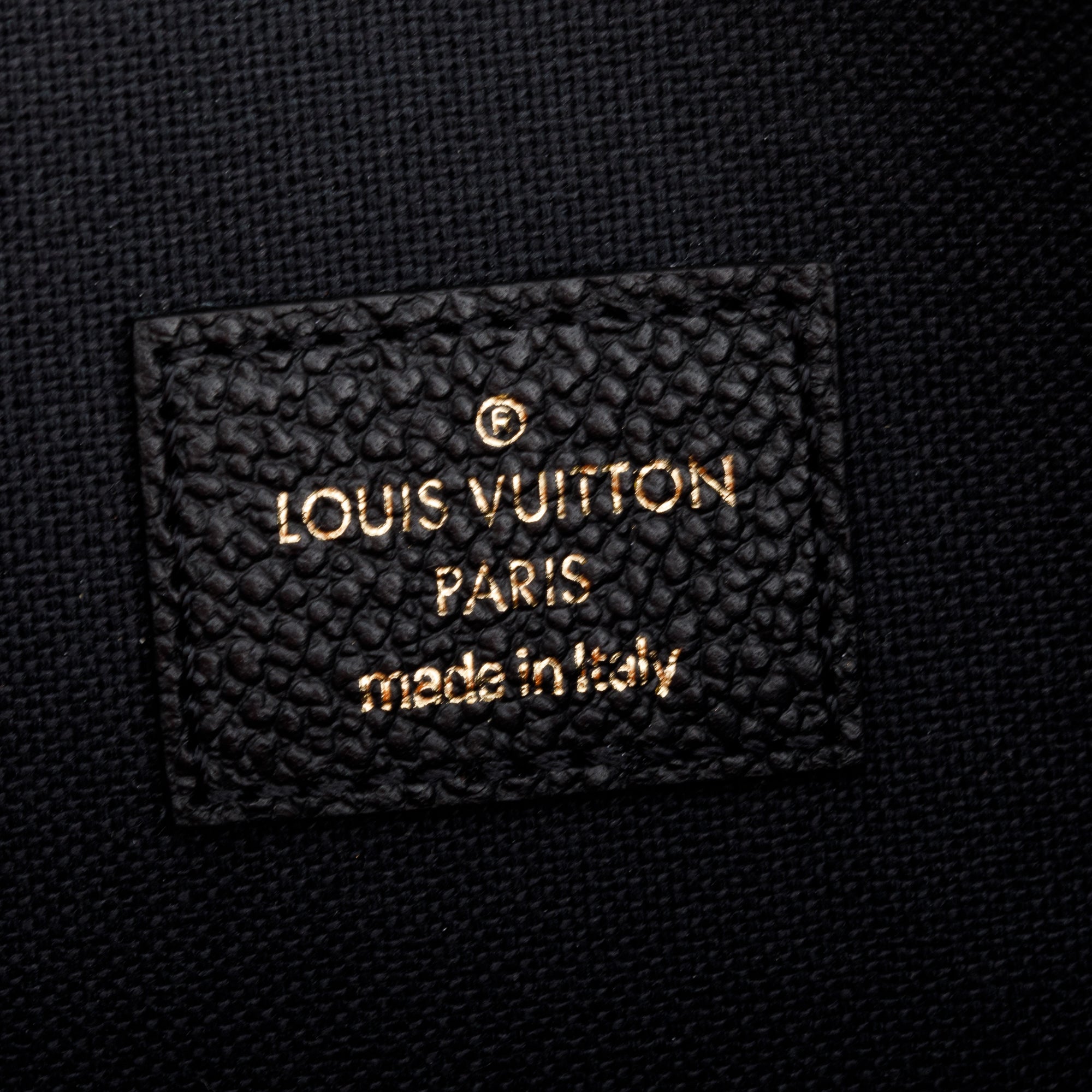 Louis Vuitton 2022 Black Monogram Empreinte Leather Felicie Pochette
