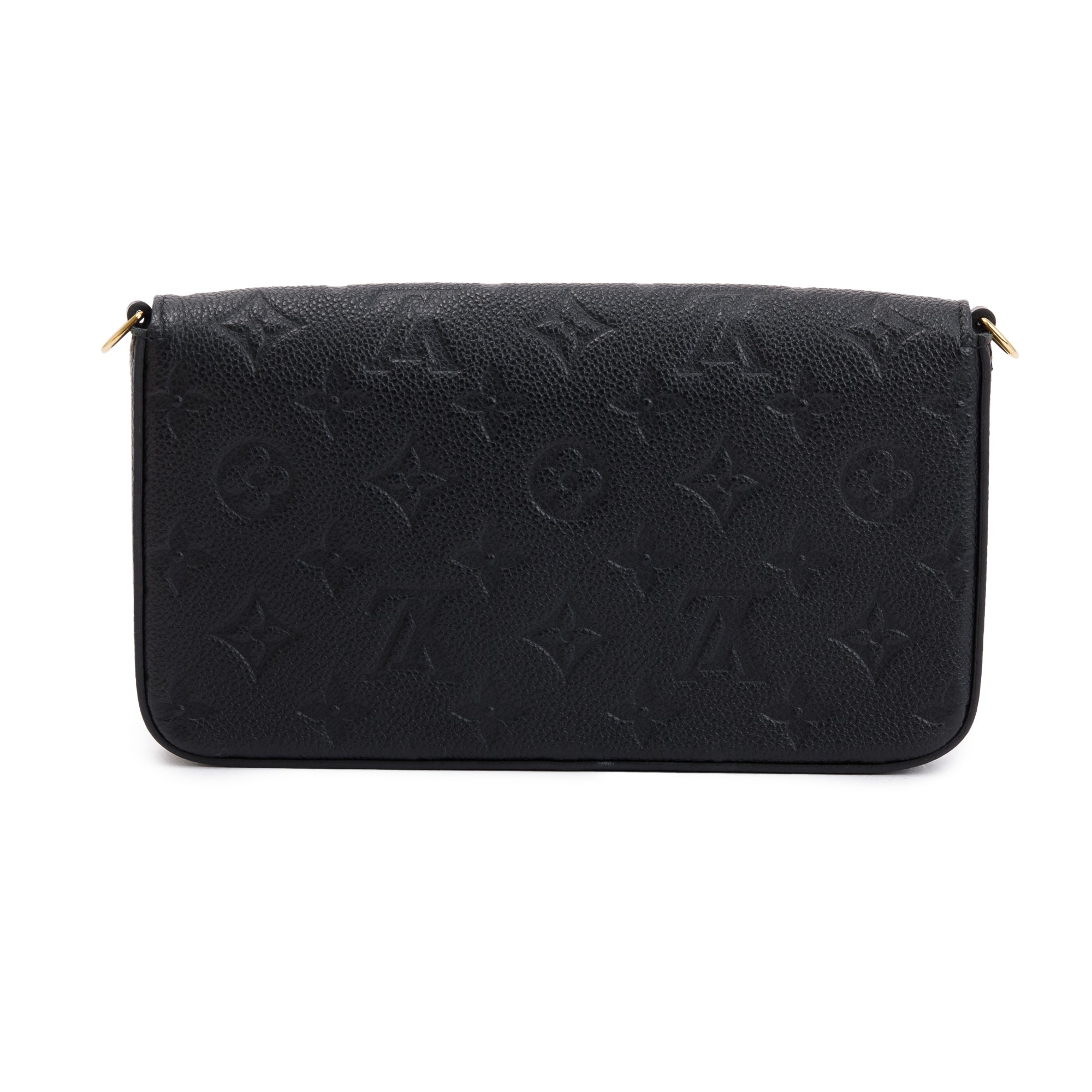 Louis Vuitton 2022 Black Monogram Empreinte Leather Felicie Pochette w/ Box & Inserts