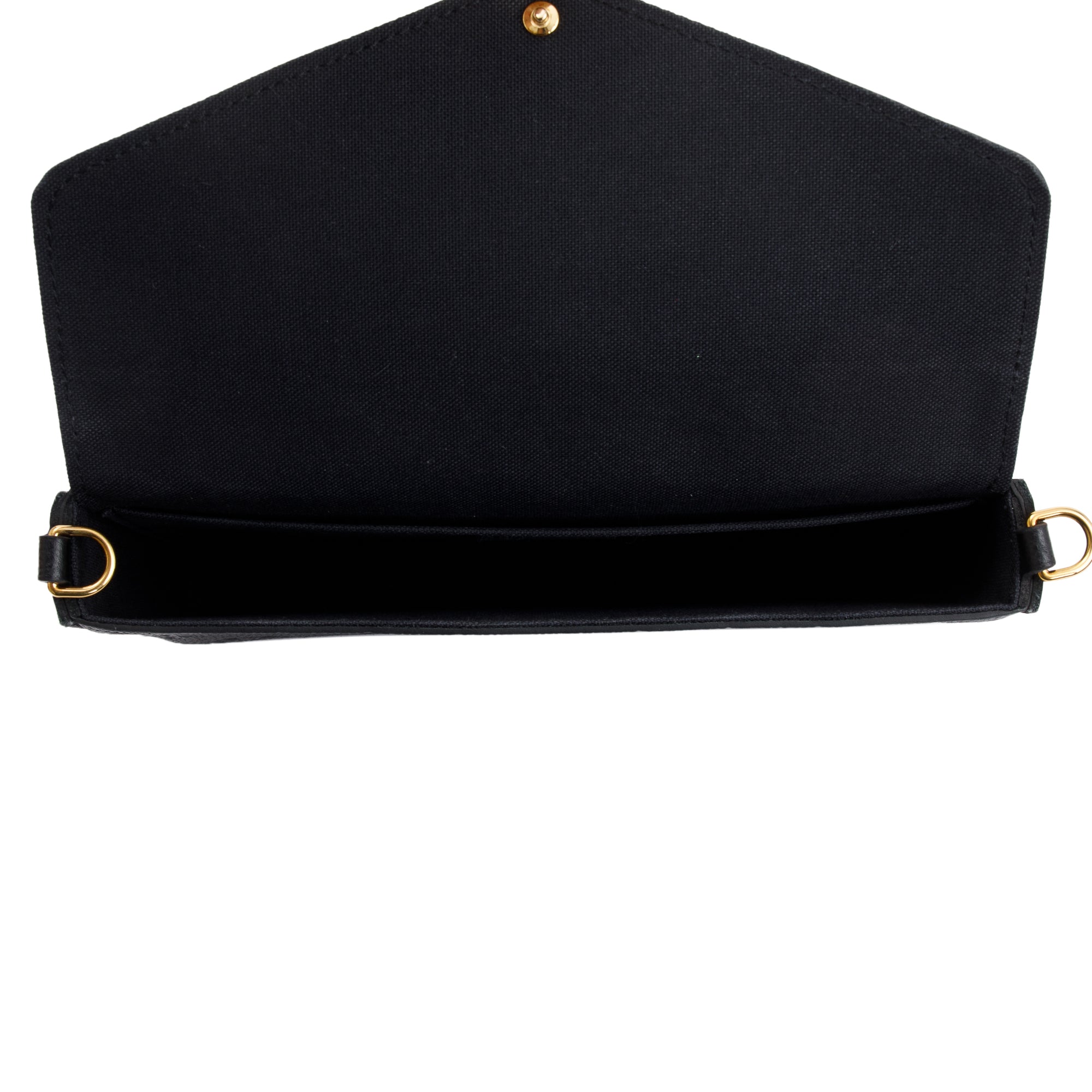 Louis Vuitton 2022 Black Monogram Empreinte Leather Felicie Pochette w/ Box & Inserts