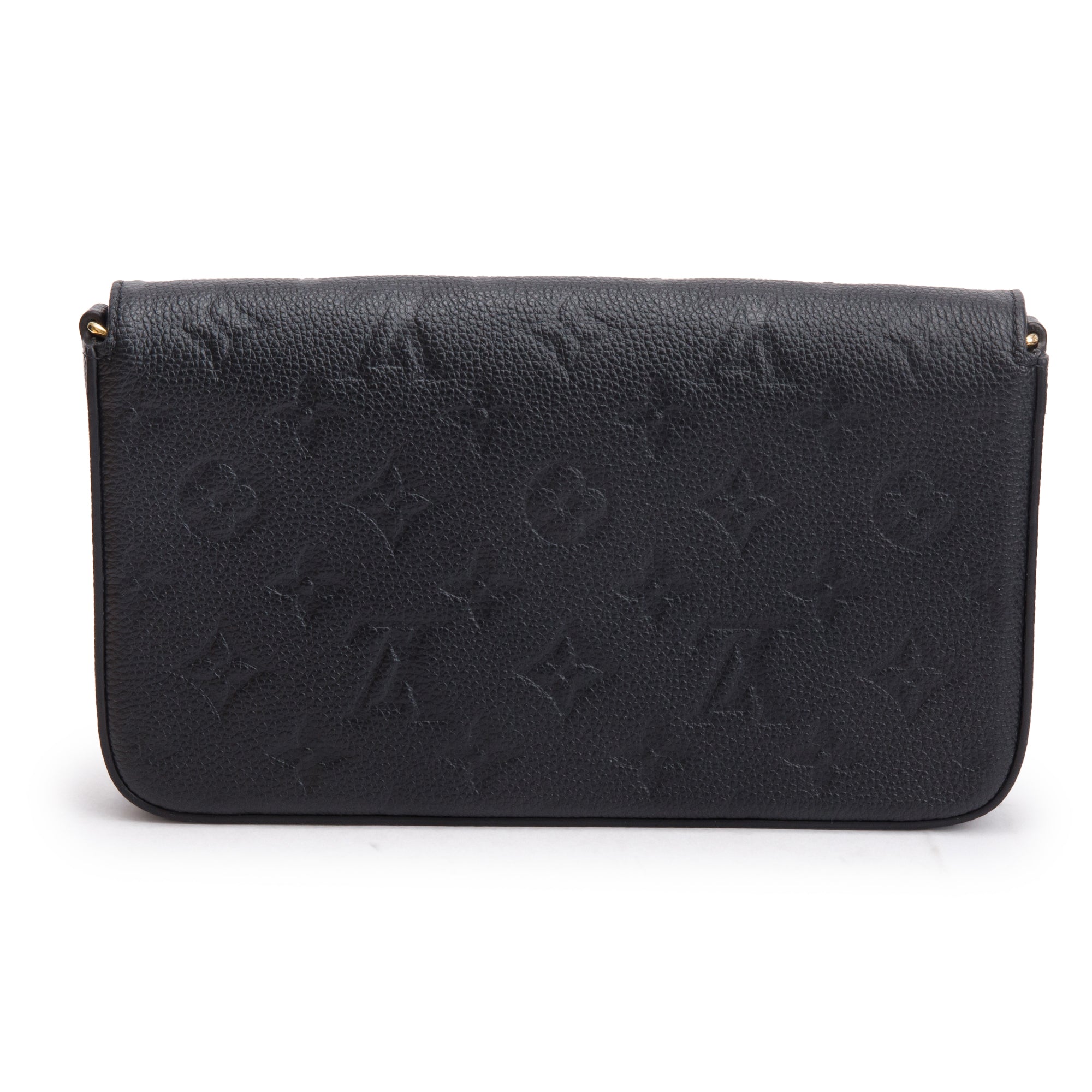 Louis Vuitton 2022 Black Monogram Empreinte Leather Felicie Pochette w/ Insert & Box