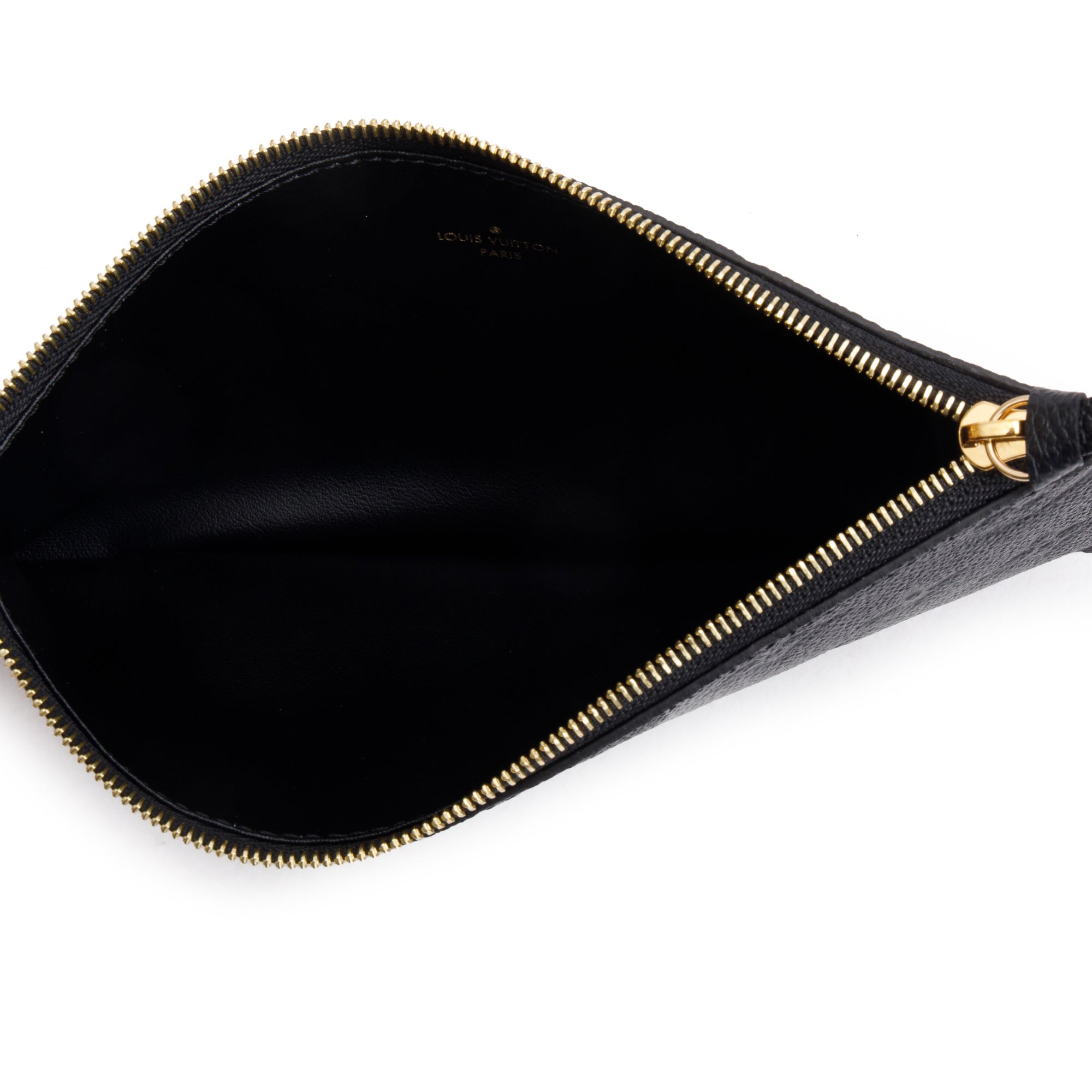 Louis Vuitton 2022 Black Monogram Empreinte Leather Felicie Pochette w/ Inserts