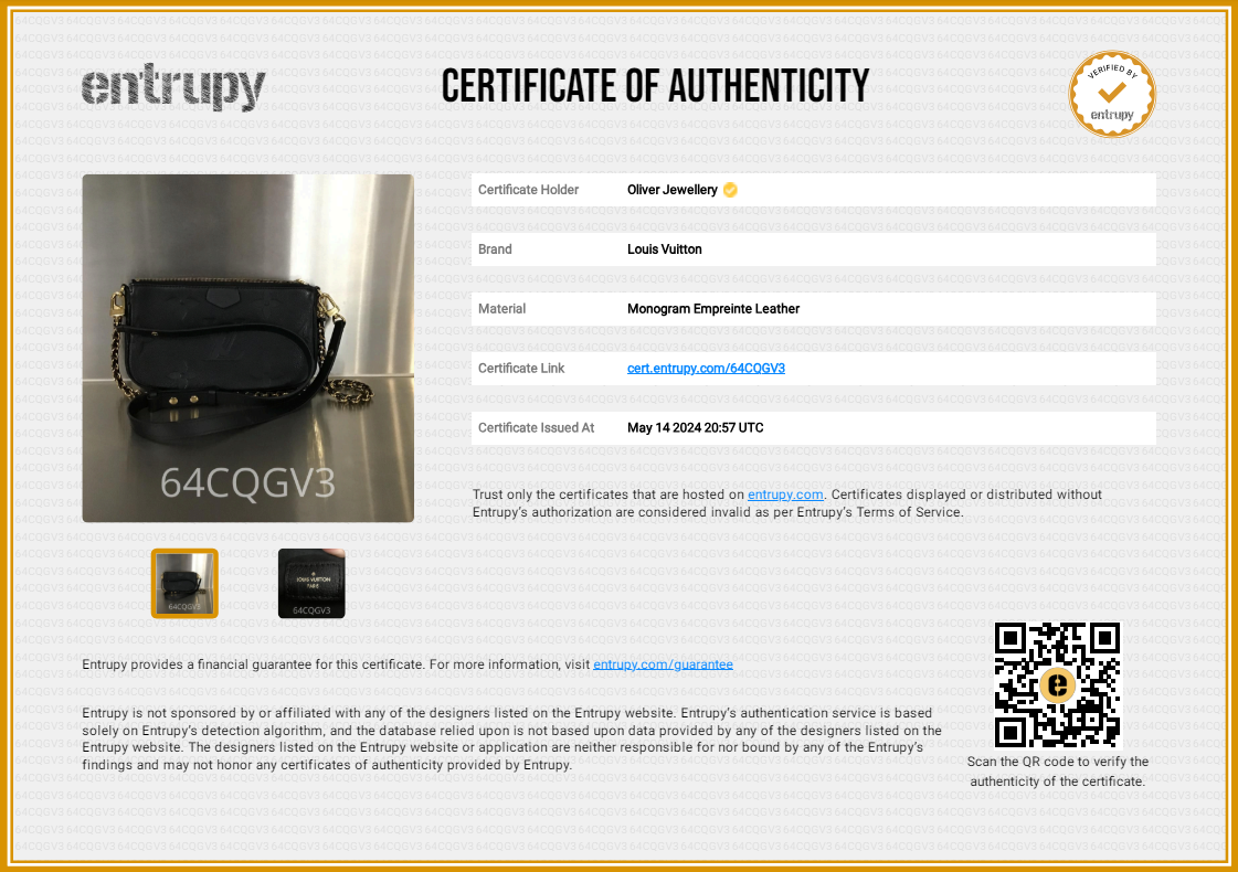 Louis Vuitton 2022 Black Monogram Empreinte Leather Multi Pochette Accessoires