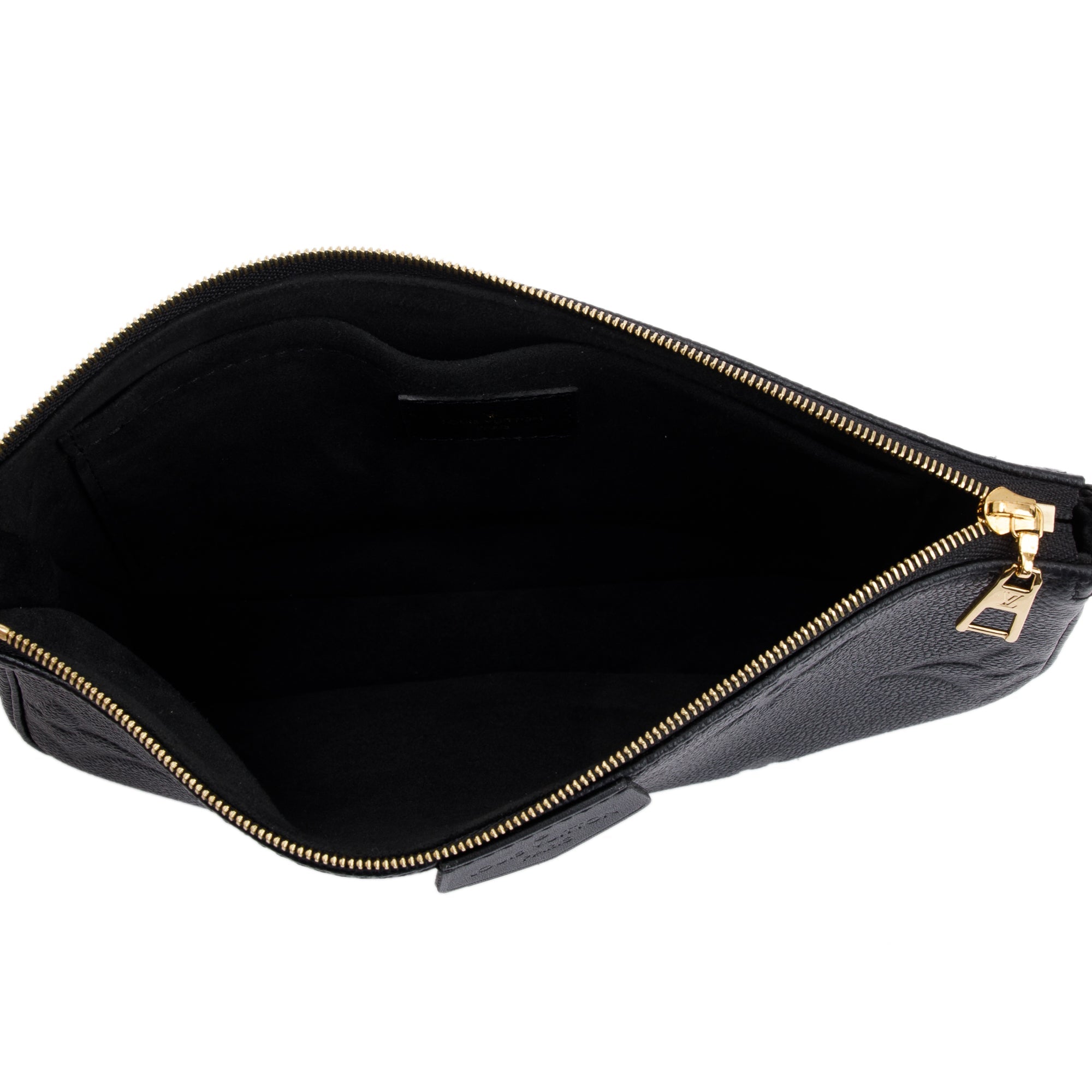 Louis Vuitton 2022 Black Monogram Empreinte Leather Multi-Pochette Accessoires w/ Box