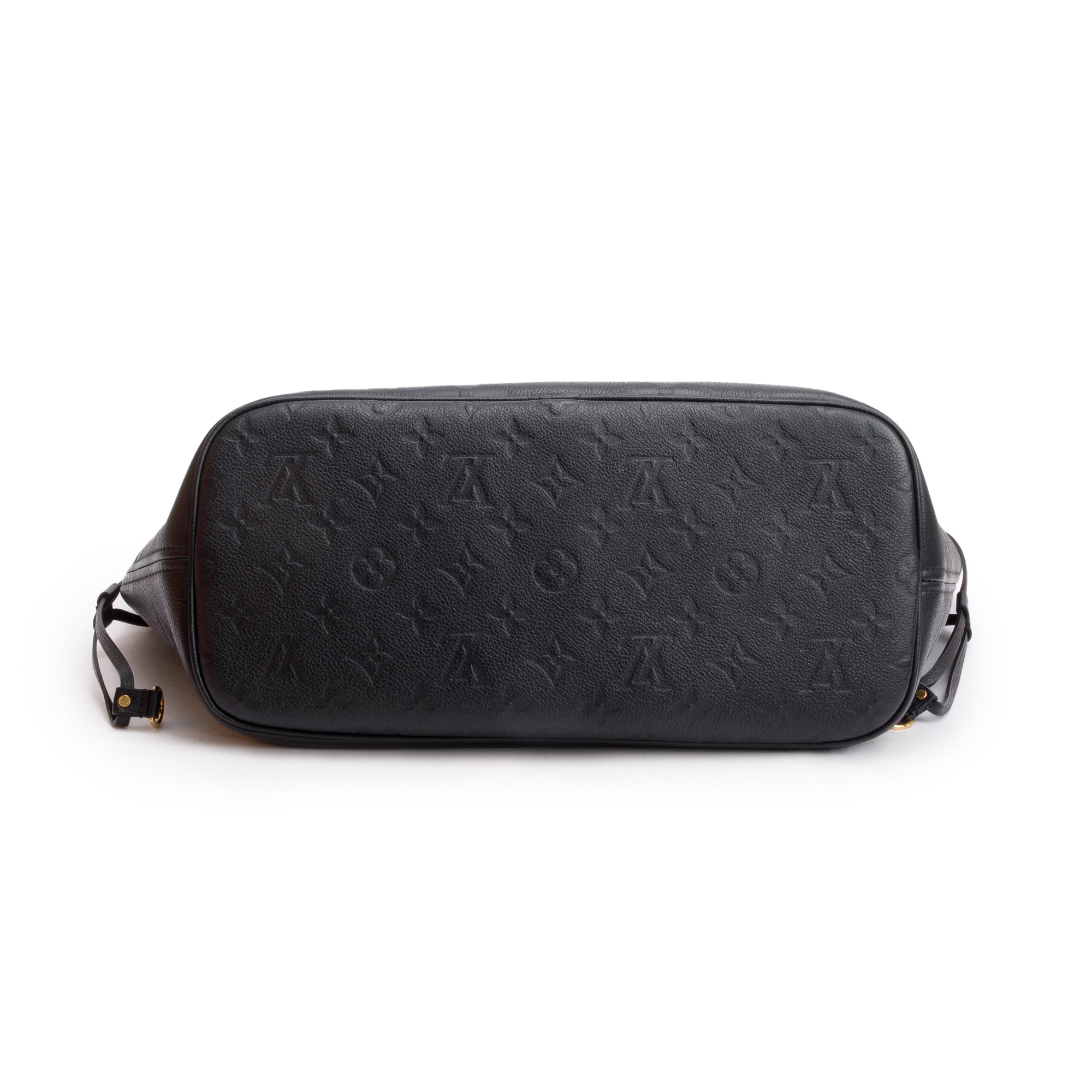 Louis Vuitton 2022 Black Monogram Empreinte Leather Neverfull MM w/ Pouch & Box