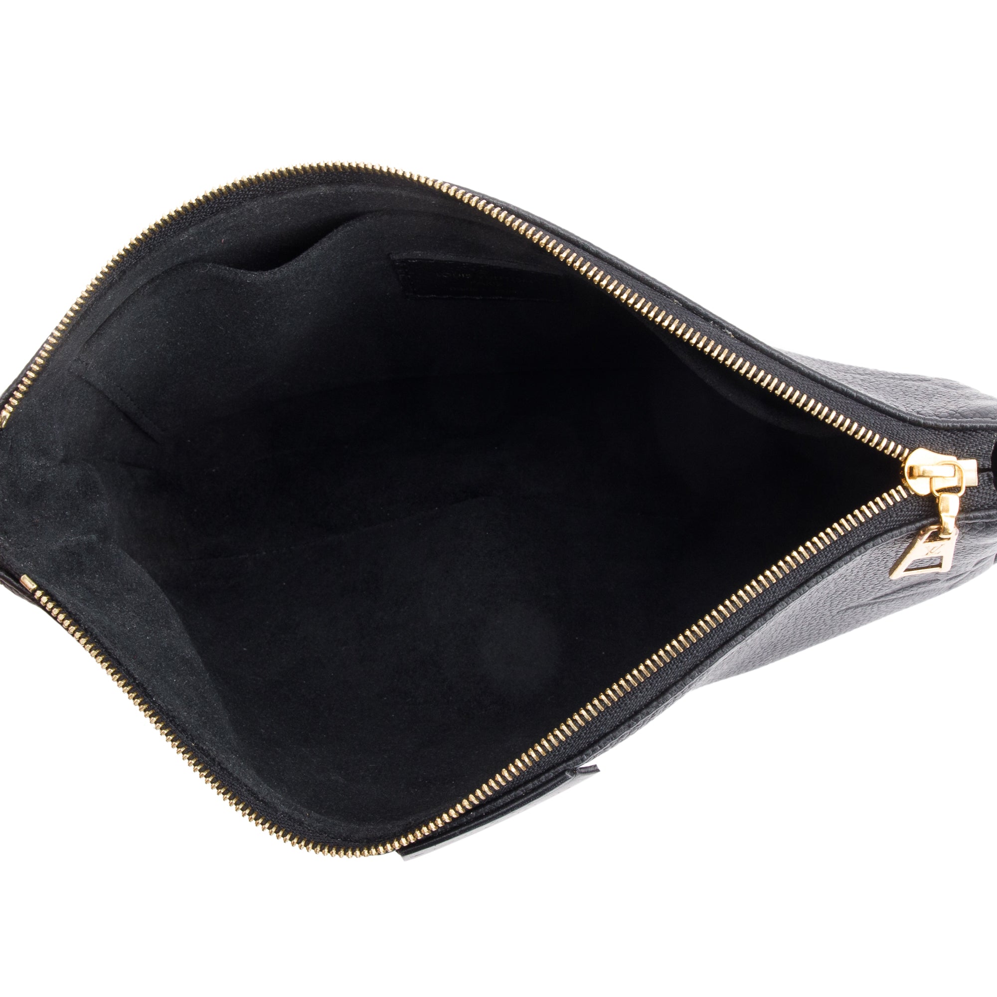 Louis Vuitton 2022 Black Monogram Empreinte Leather Pochette Accessoires w/ Box