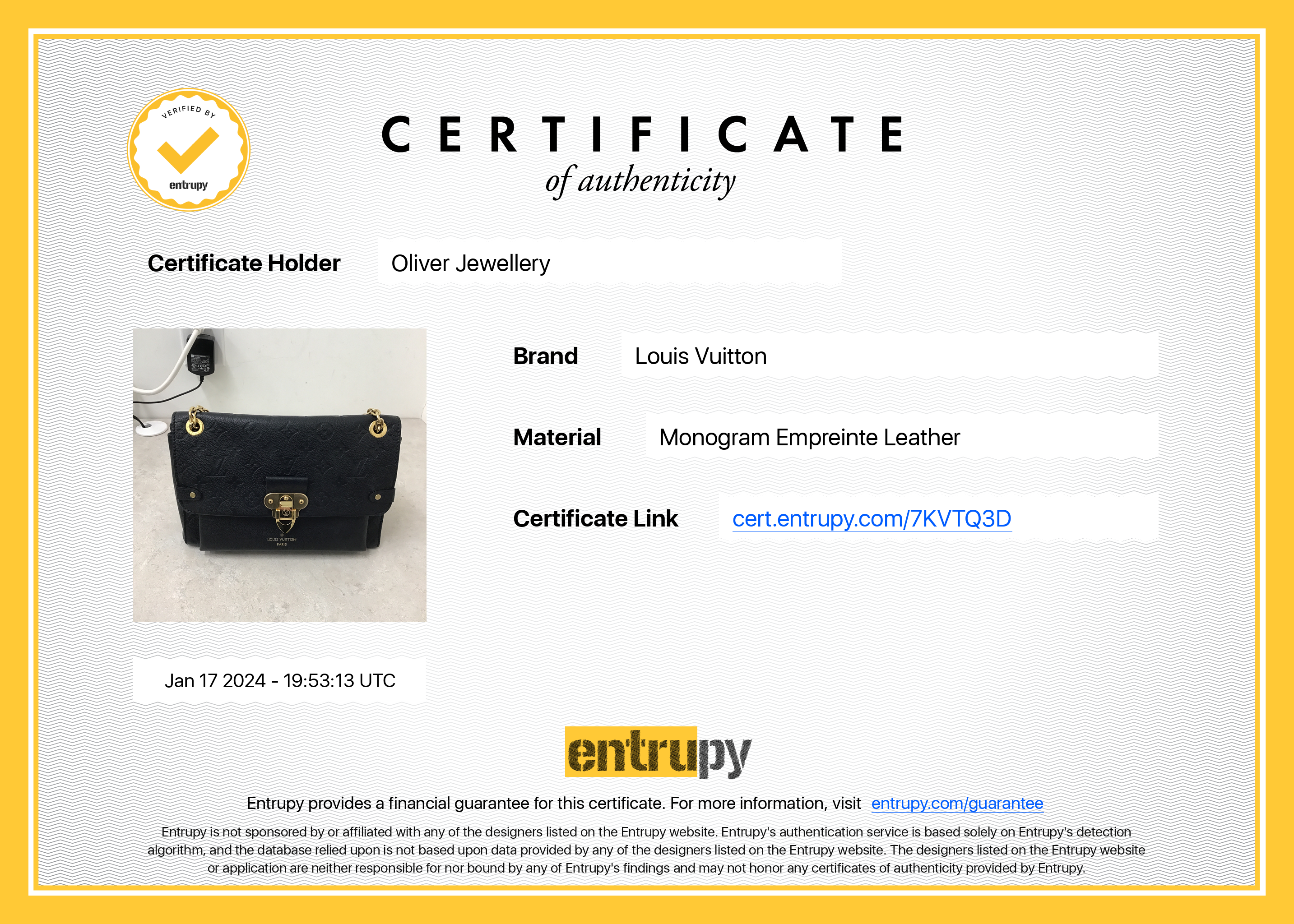 Louis Vuitton 2022 Black Monogram Empreinte Leather Vavin PM w/ Box