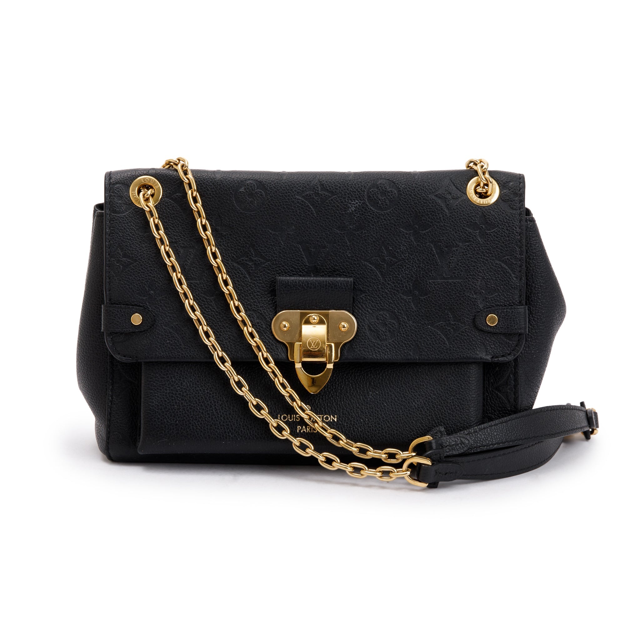 Louis Vuitton 2022 Black Monogram Empreinte Leather Vavin PM w/ Box