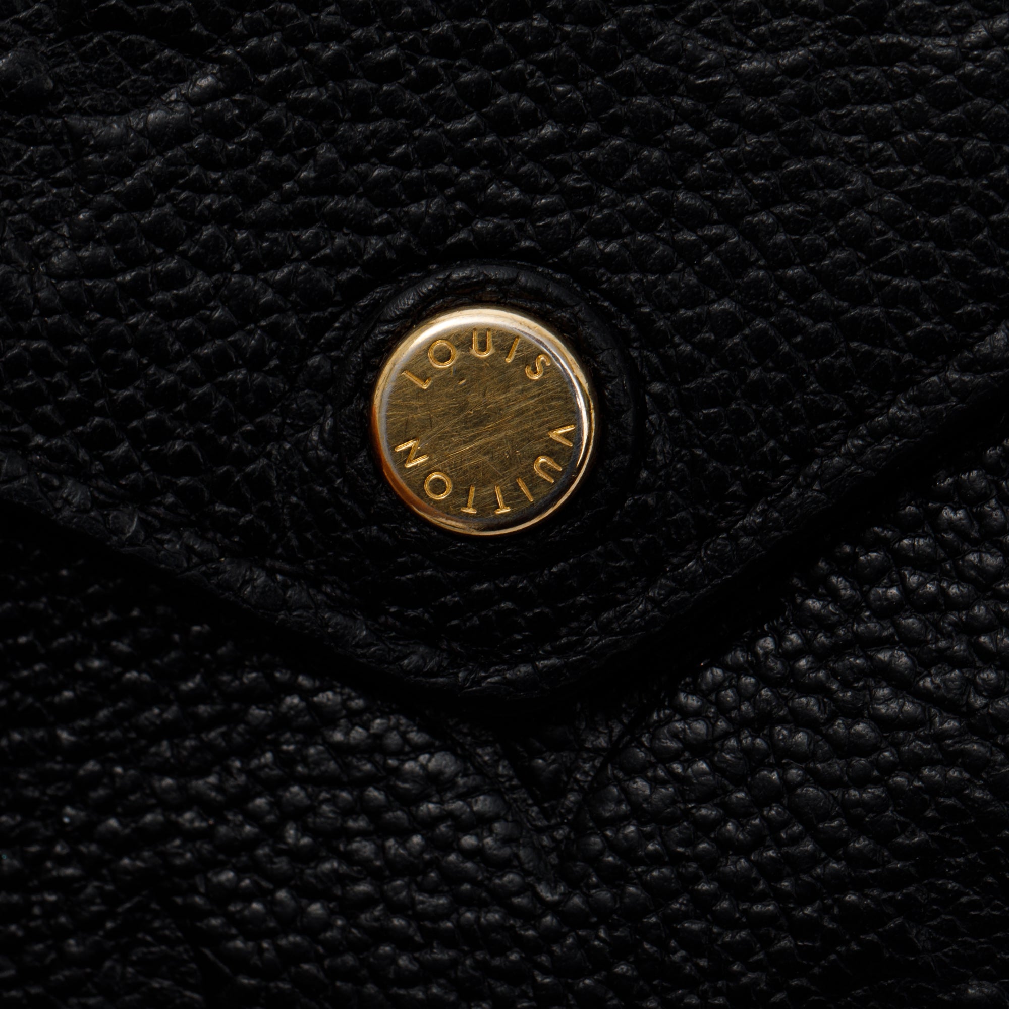 Louis Vuitton 2022 Black Monogram Empreinte Leather Victorine Wallet