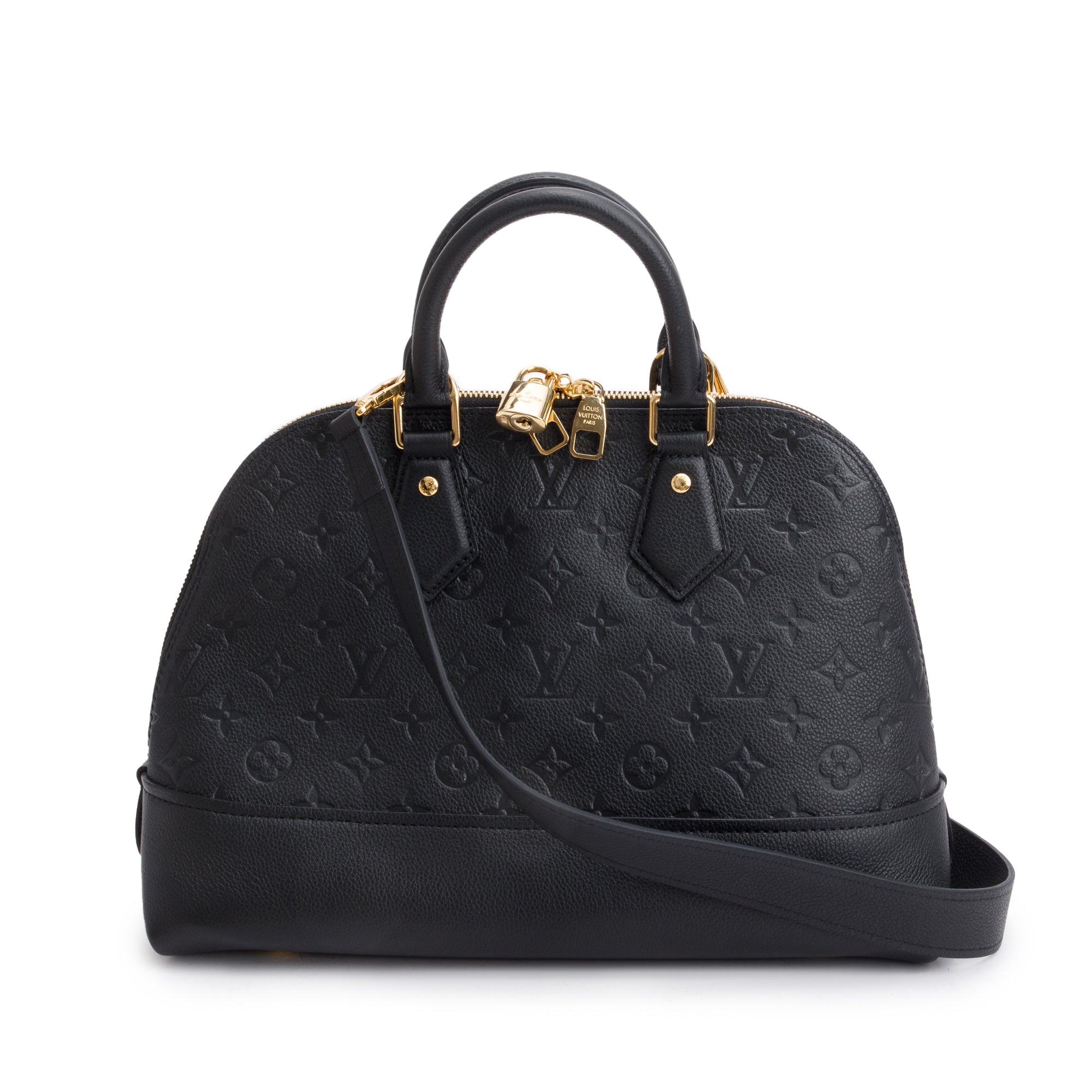 Louis Vuitton 2022 Black Monogram Empreinte Neo Alma PM w/ Strap