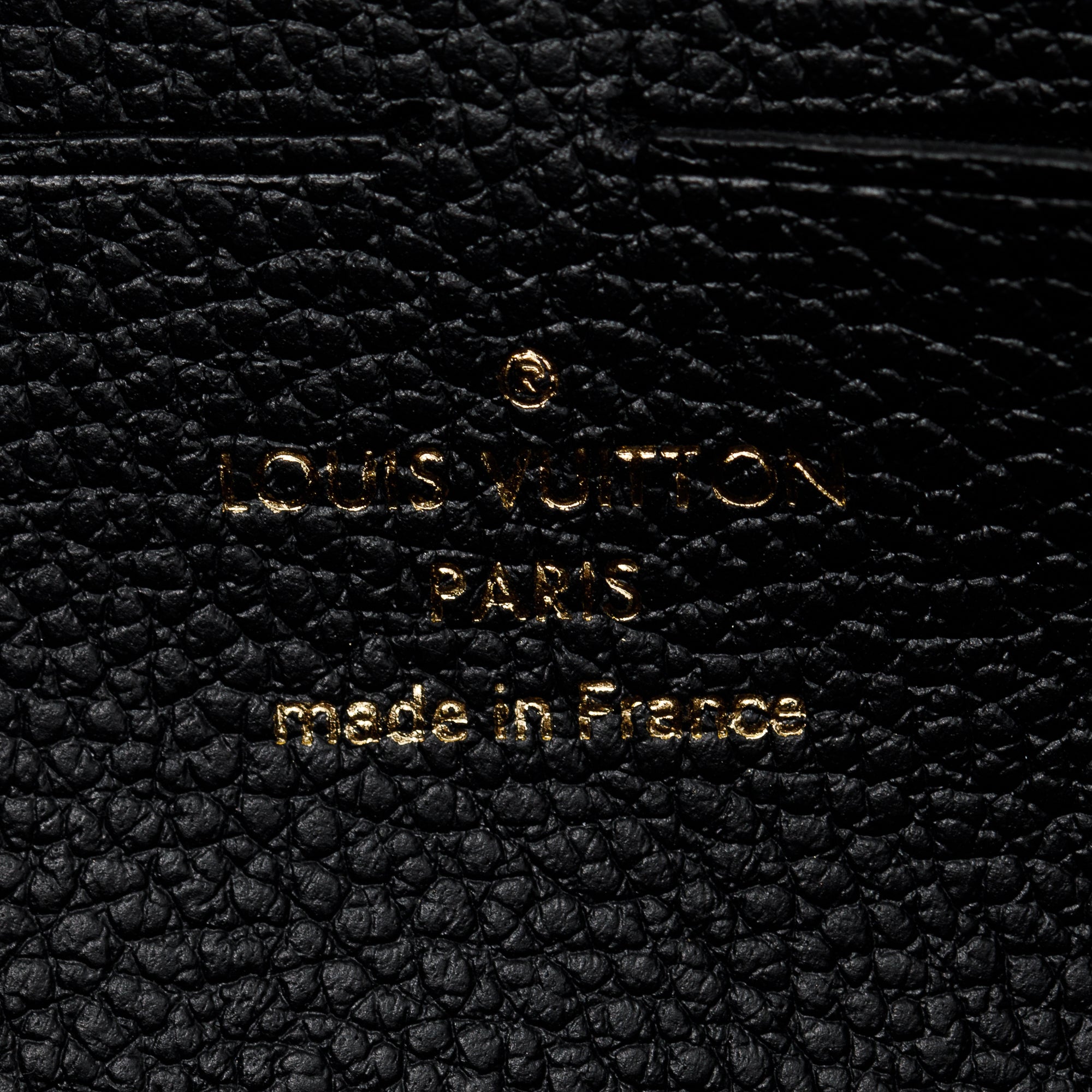 Louis Vuitton 2022 Black Monogram Empreinte Vavin Chain Wallet w/ Box