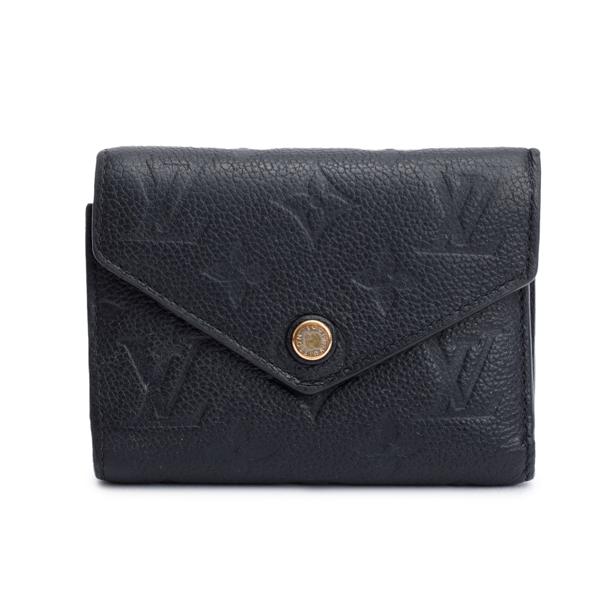 Louis Vuitton 2022 Black Monogram Empreinte Victorine Wallet w/ Box & Receipt