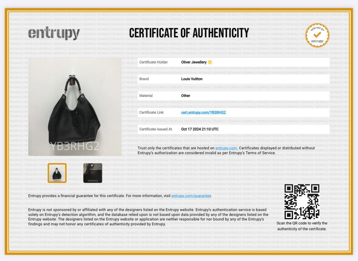 Louis Vuitton 2022 Black Monogram Mahina Carmel Hobo Bag