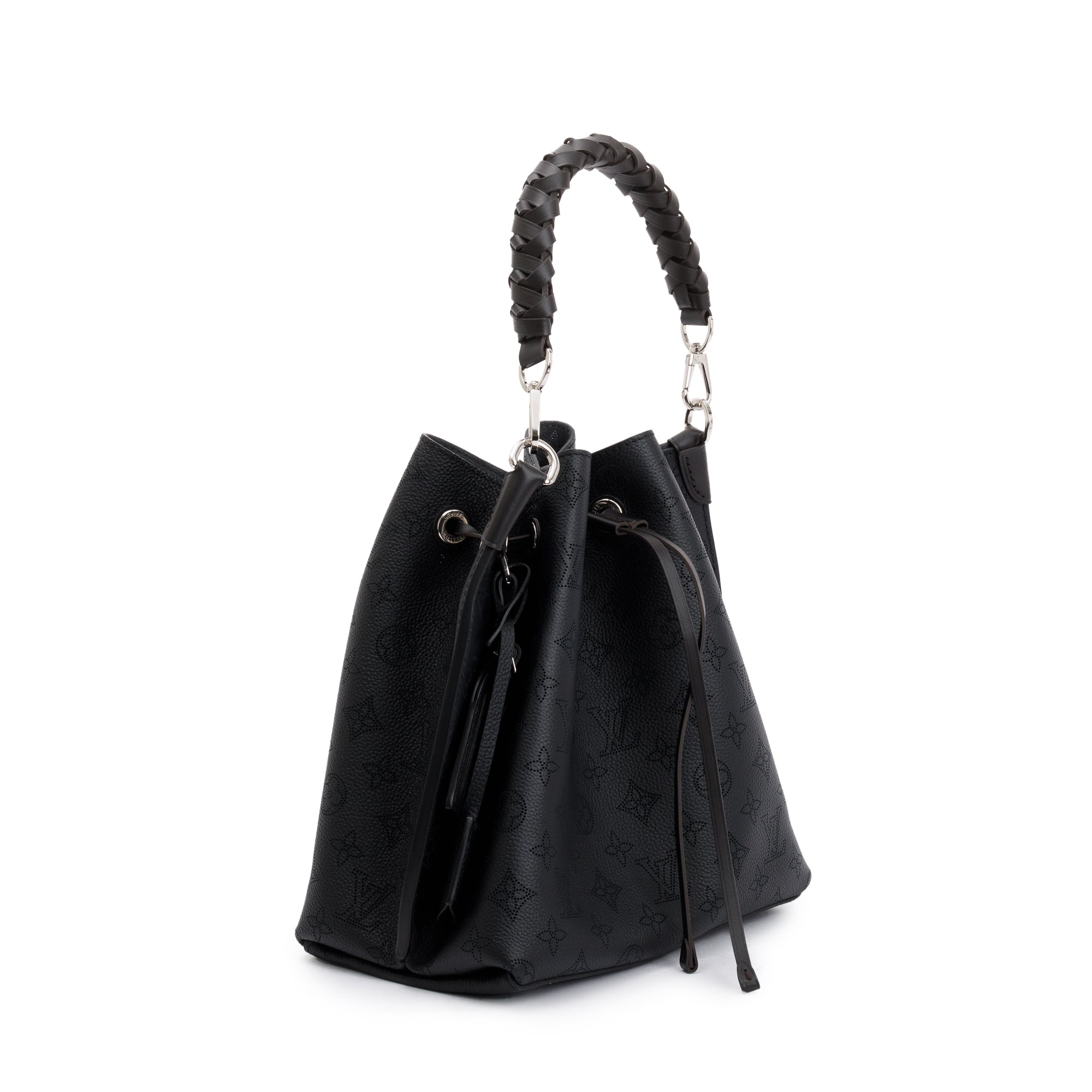 Louis Vuitton 2022 Black Monogram Mahina Muria Bag w/ Strap