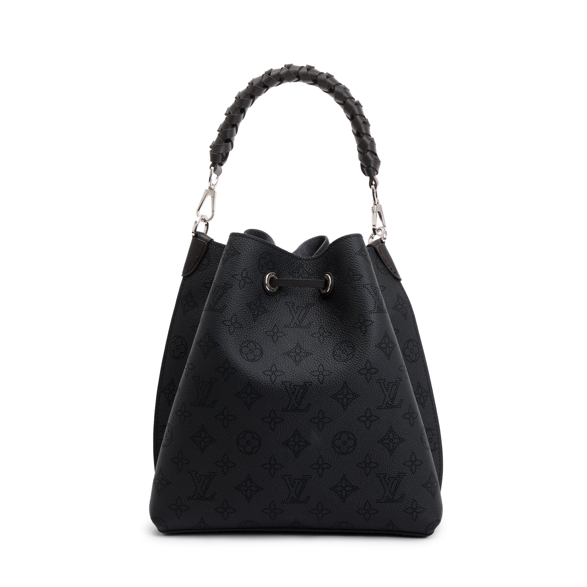 Louis Vuitton 2022 Black Monogram Mahina Muria Bag w/ Strap