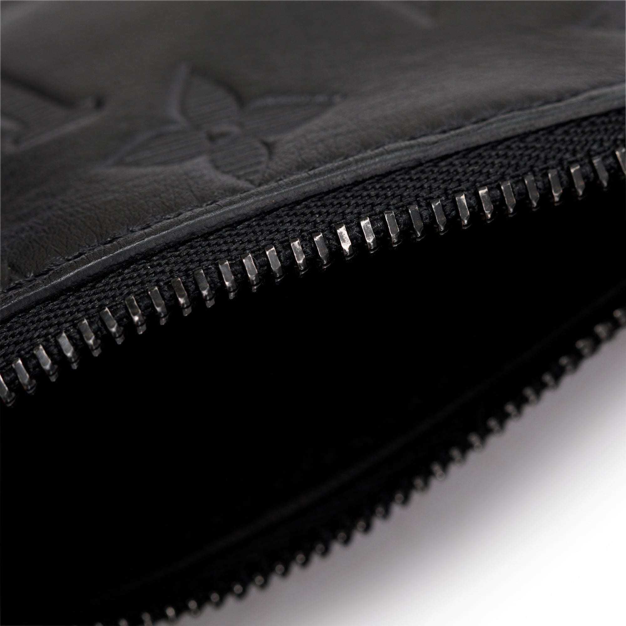 Louis Vuitton 2022 Black Monogram Shadow Embossed Calfskin Leather Duo Messenger Bag