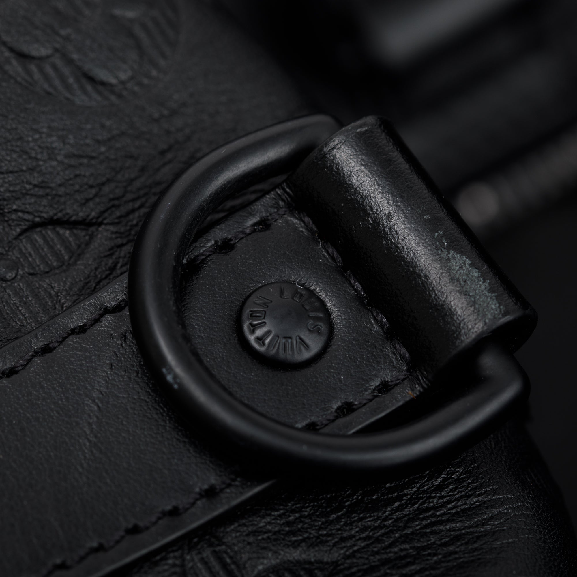 Louis Vuitton 2022 Black Monogram Shadow Embossed Keepall Bandouliere 50 w/ Strap