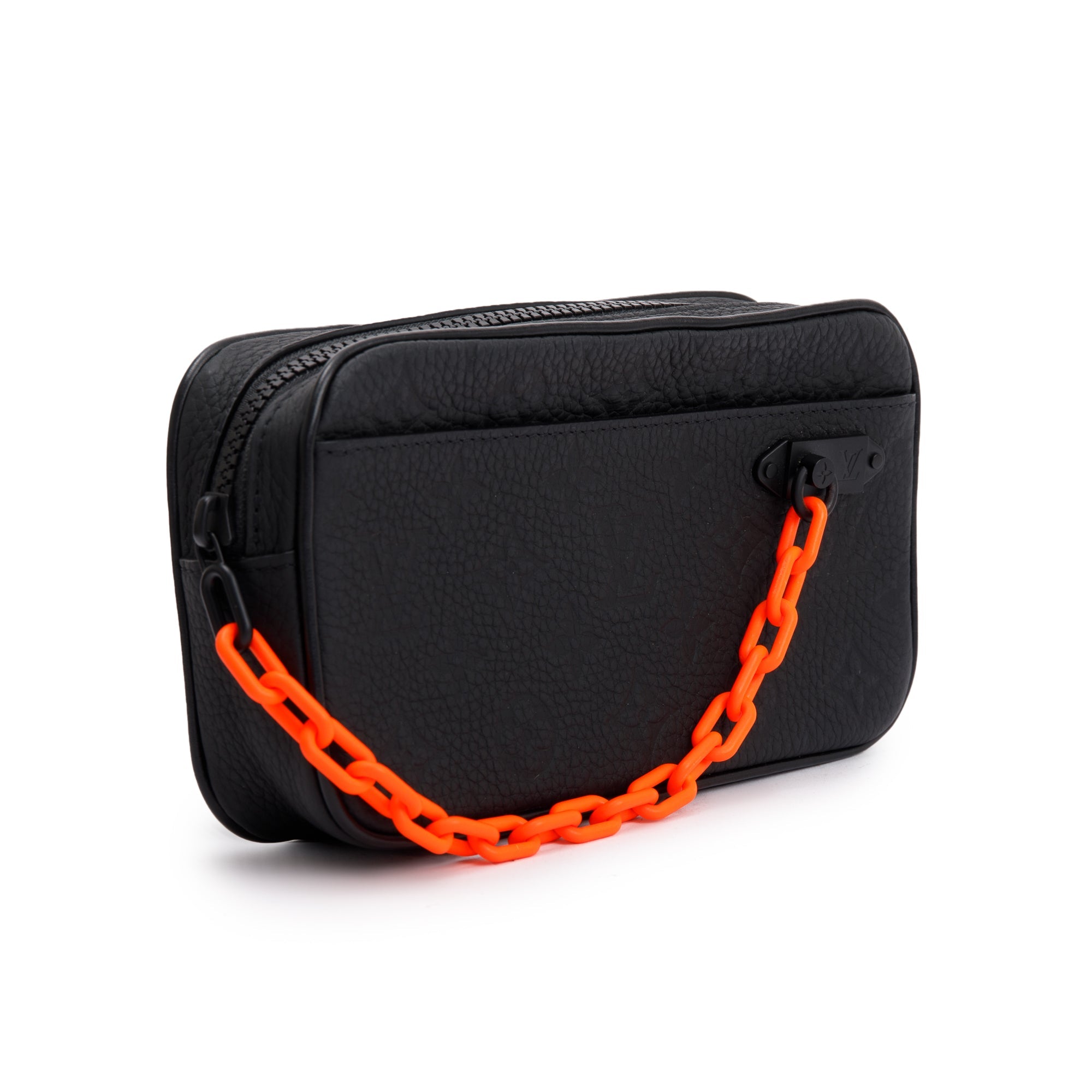 Louis Vuitton 2022 Black Monogram Taurillon Leather Uniformes Solar Ray Soft Pochette Volga Belt Bag