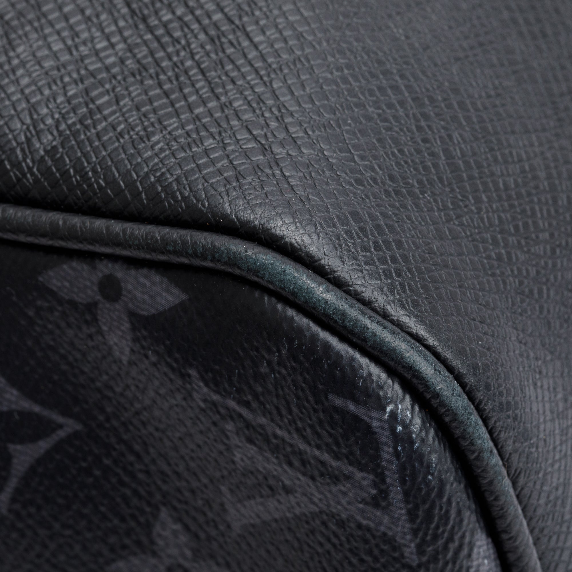 Louis Vuitton 2022 Black Taigarama Keepall Bandouliere 50