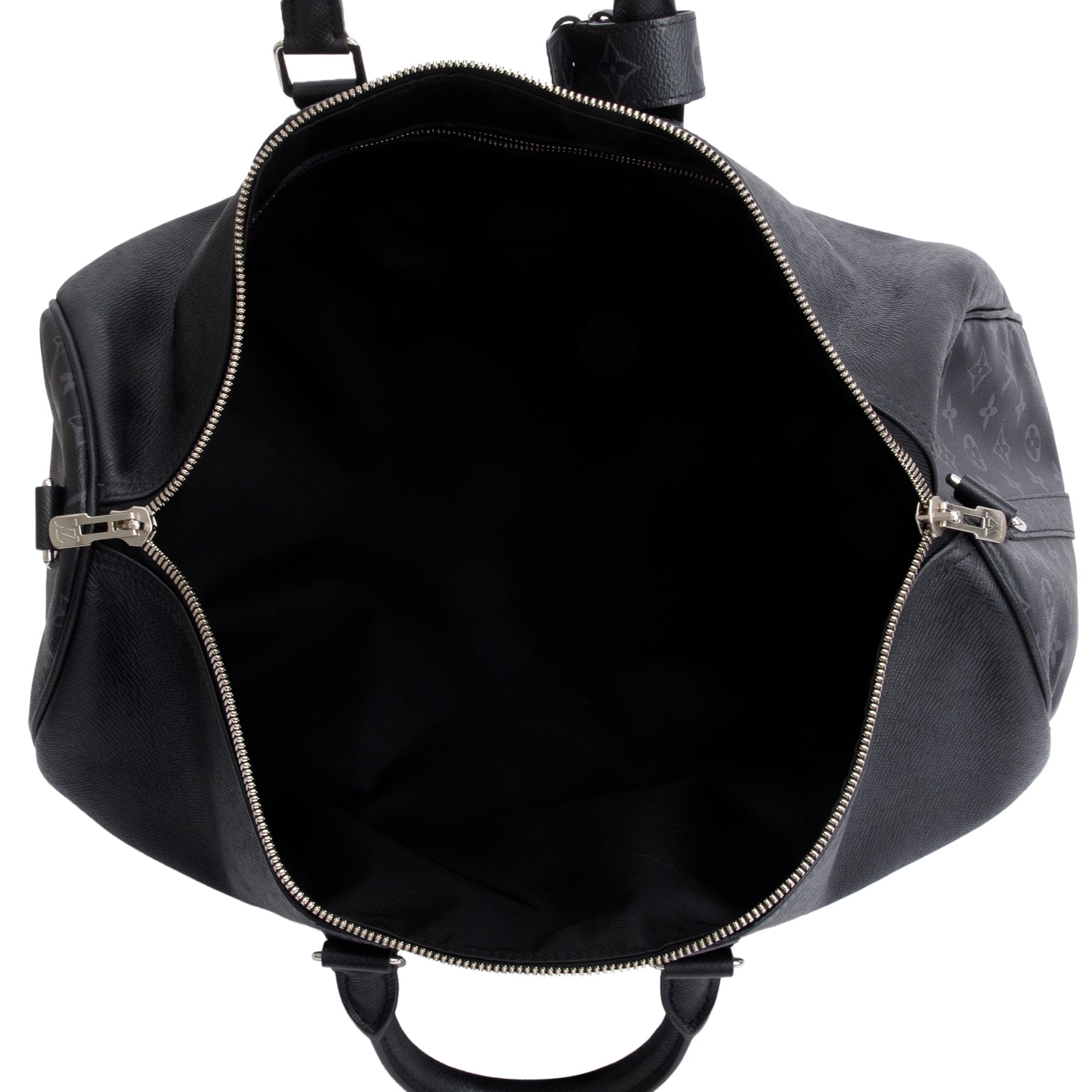 Louis Vuitton 2022 Black Taigarama Keepall Bandouliere 50