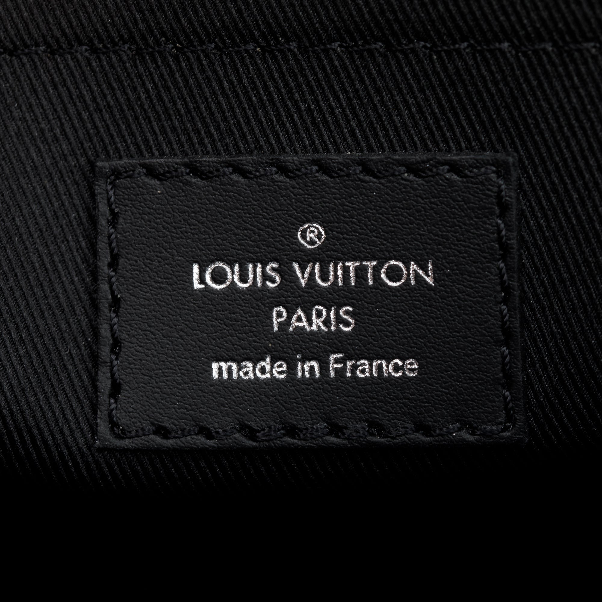Louis Vuitton 2022 Black Taurillon Monogram Embossed Leather Soft Trunk Messenger Bag