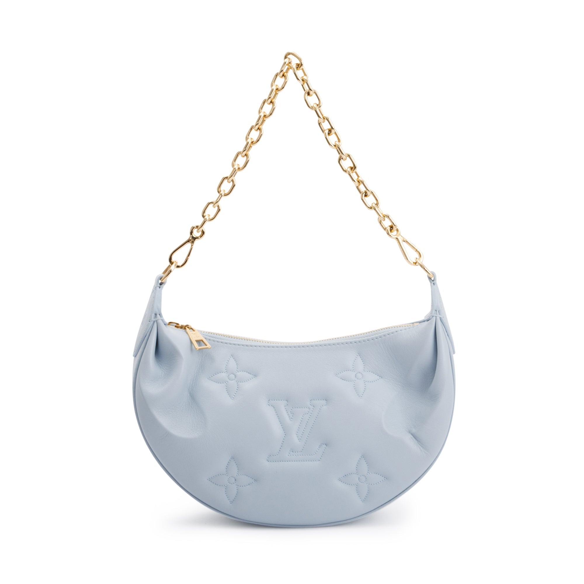 Louis Vuitton 2022 Blue Monogram Calfskin Over The Moon Bag w/ Straps