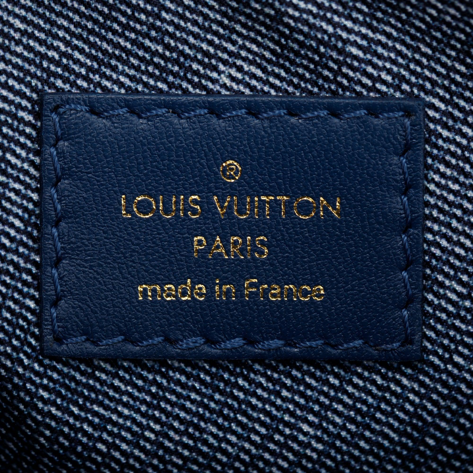 Louis Vuitton 2022 Blue Monogram Embossed Lambskin Leather Coussin PM w/ Box