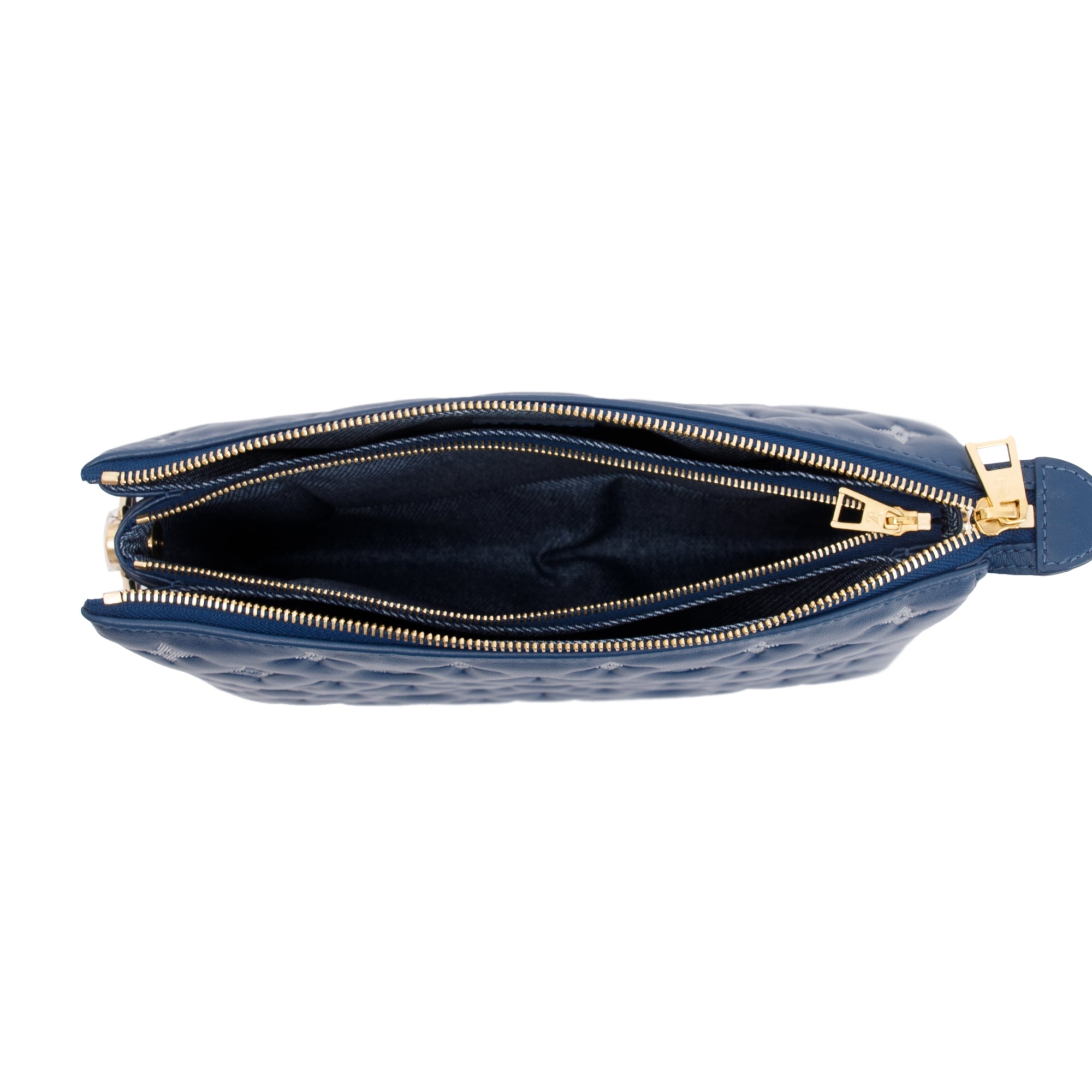 Louis Vuitton 2022 Blue Monogram Embossed Lambskin Leather Coussin PM w/ Box