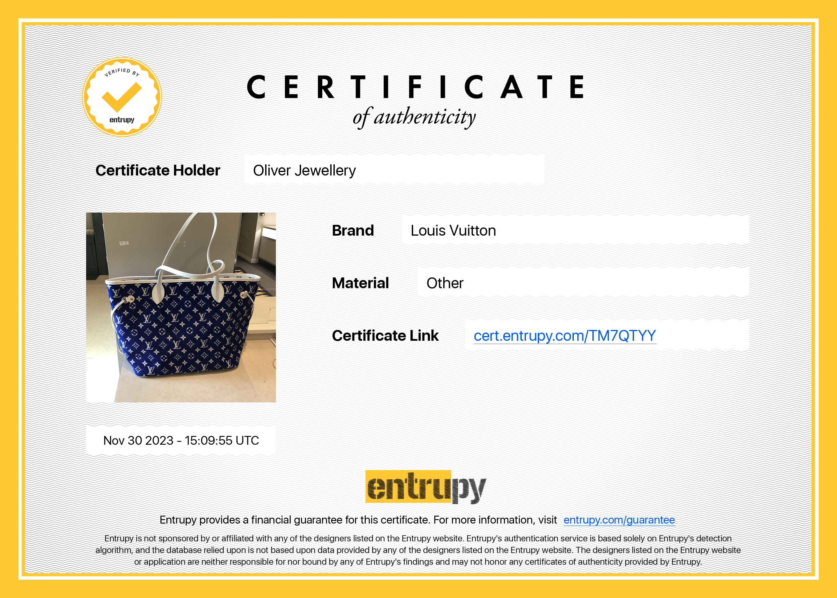 Louis Vuitton 2022 Blue Monogram Velvet Neverfull MM w/ Pouch & Box