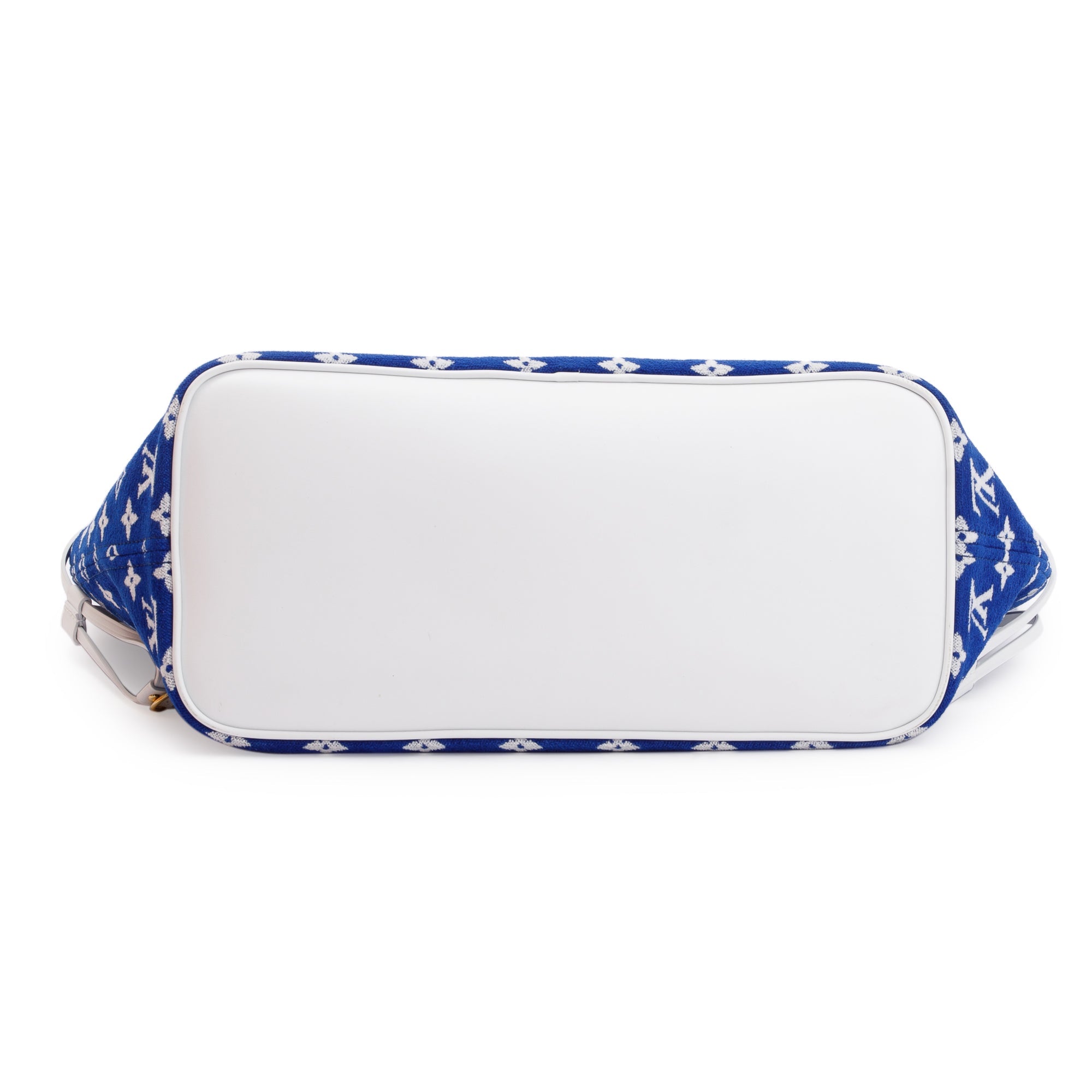 Louis Vuitton 2022 Blue Monogram Velvet Neverfull MM w/ Pouch & Box