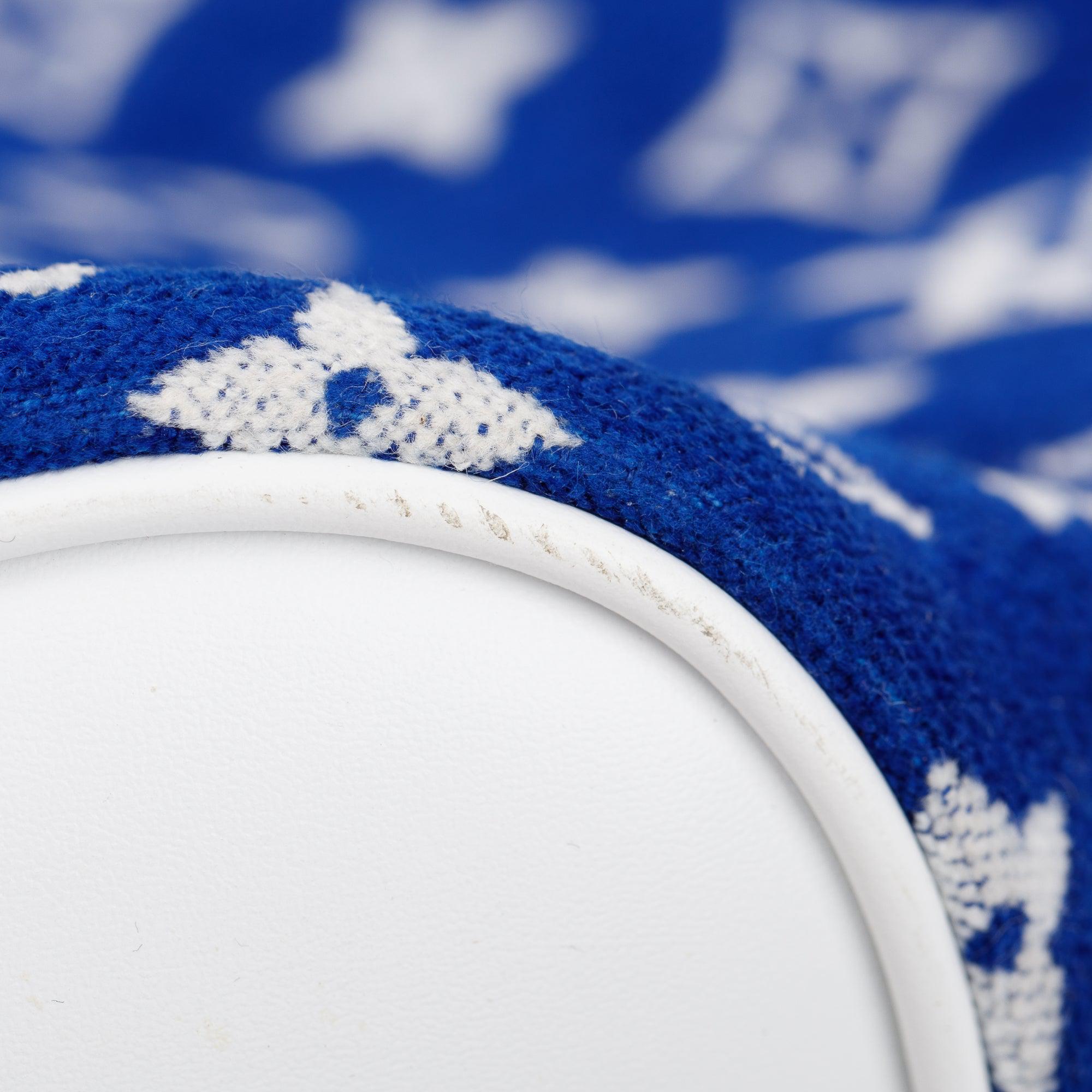 Louis Vuitton 2022 Blue Monogram Velvet Neverfull MM w/ Pouch & Box