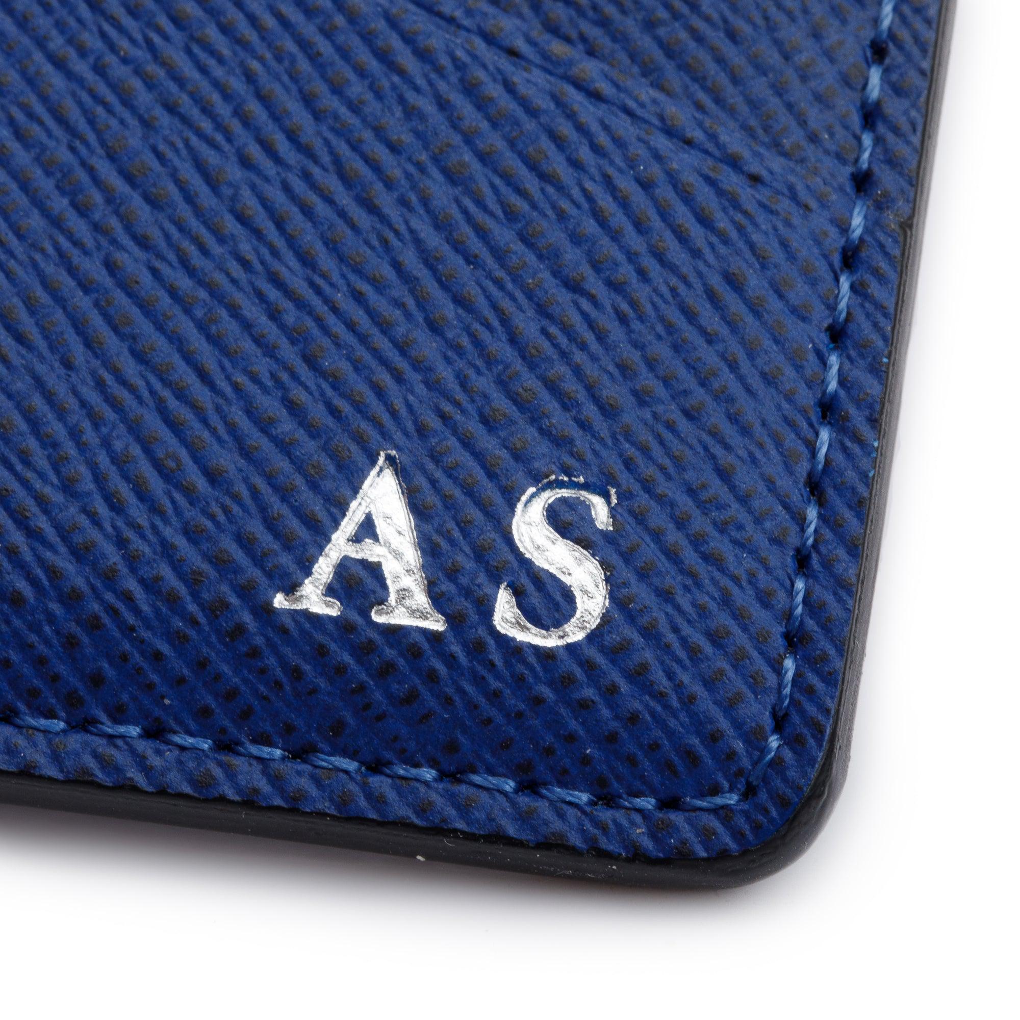 Louis Vuitton 2022 Blue Taiga Leather & Monogram Multiple Wallet w/ Box