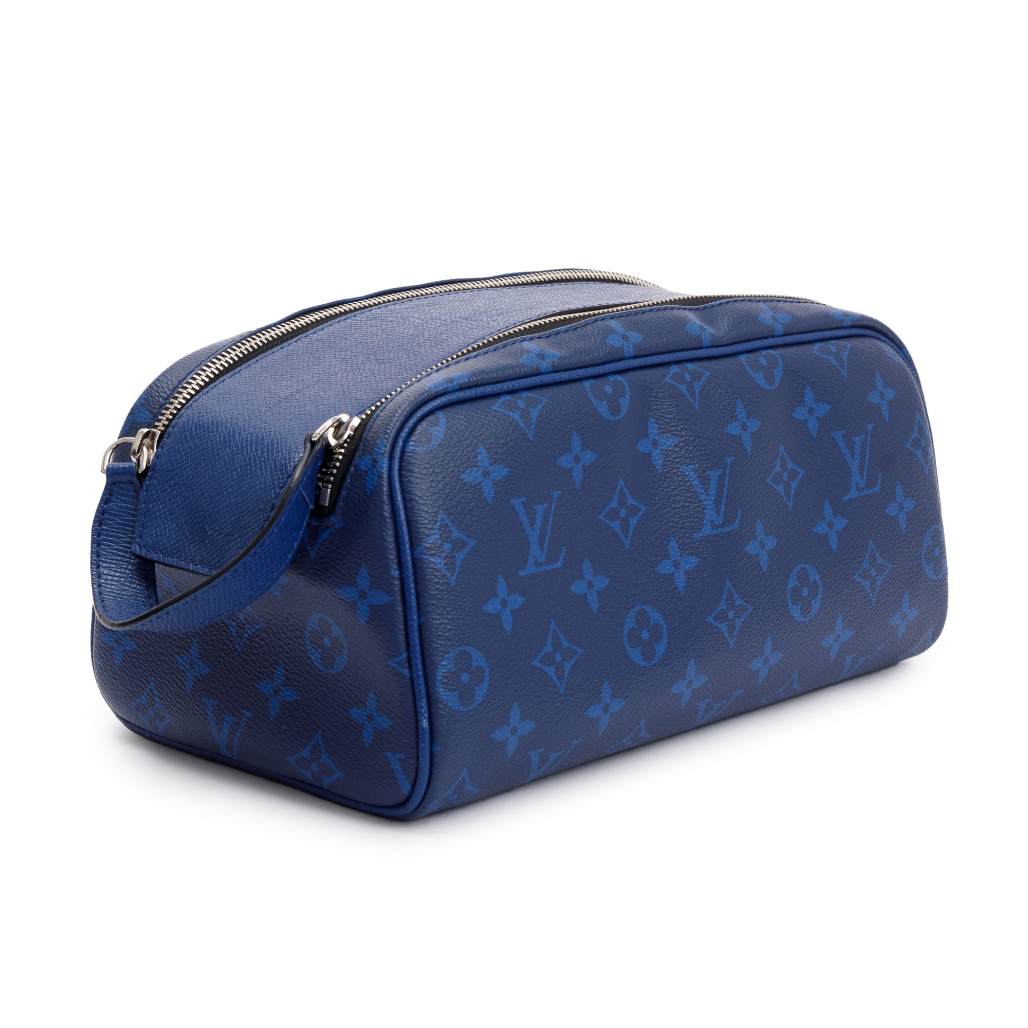 Louis Vuitton 2022 Blue Taigarama Dropp Kit Toilet Pouch