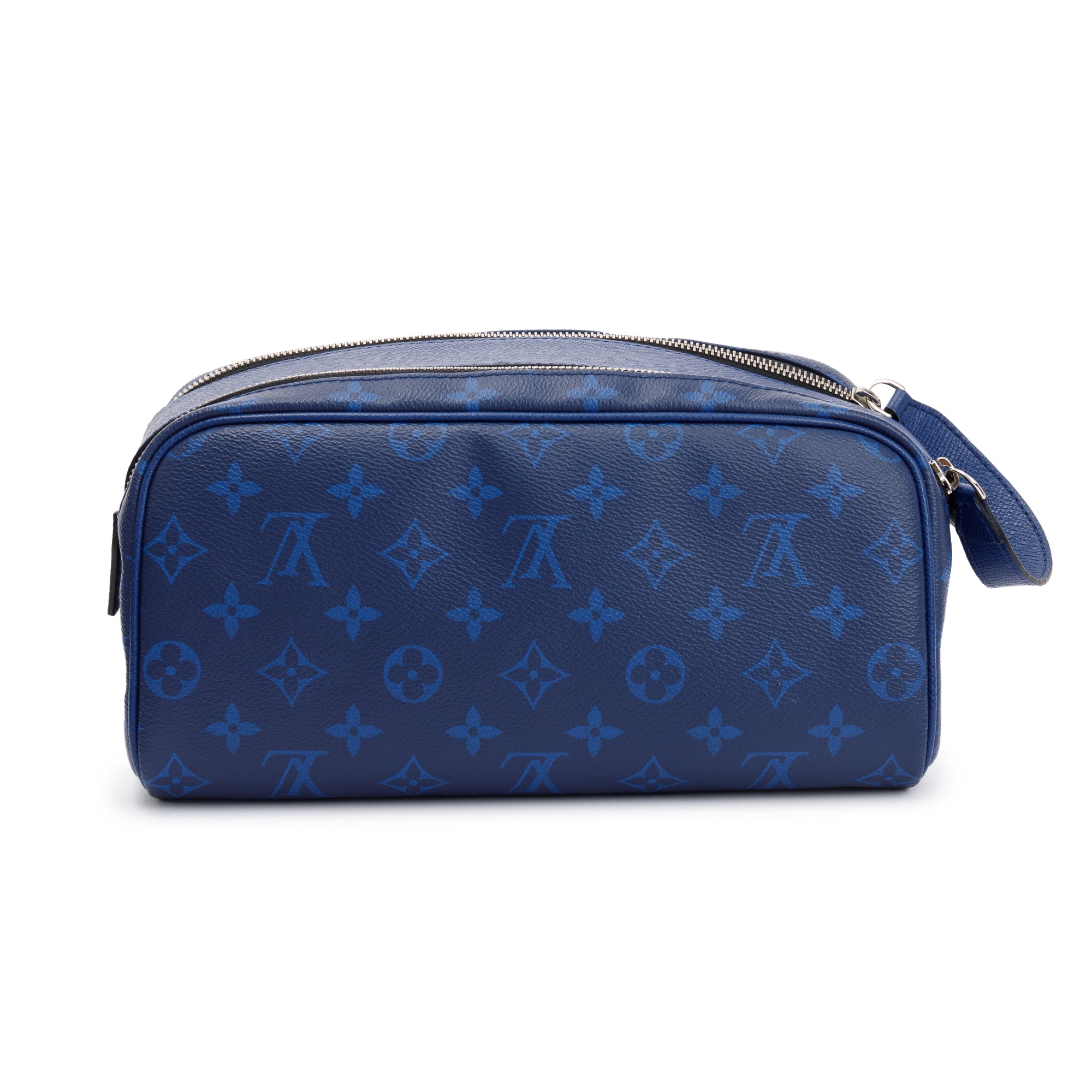 Louis Vuitton 2022 Blue Taigarama Dropp Kit Toilet Pouch