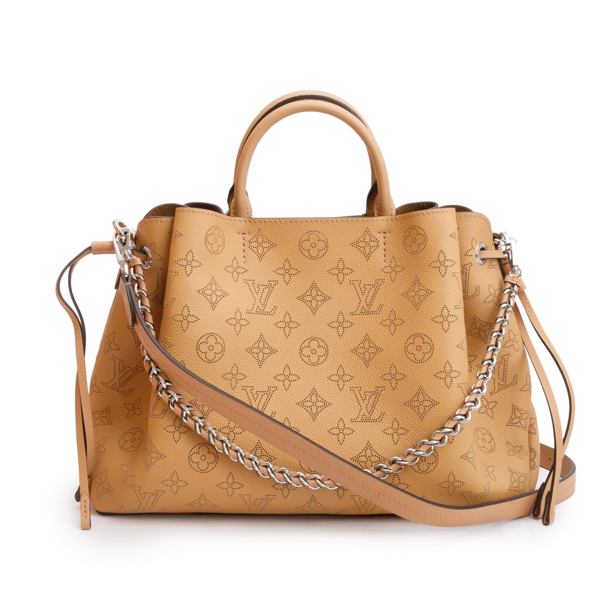 Louis Vuitton 2022 Brown Monogram Mahina Bella Tote w/ Straps & Box