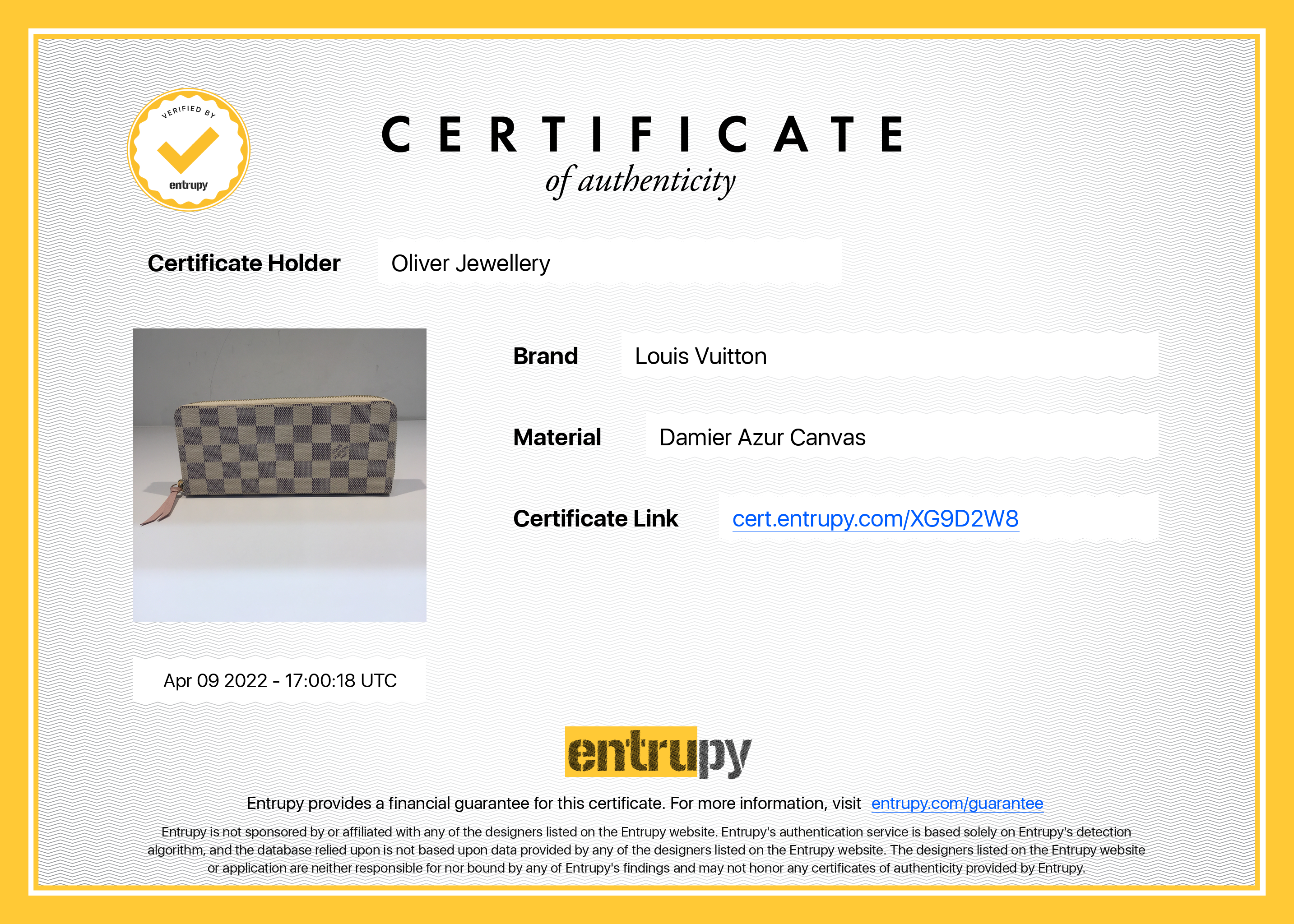 Louis Vuitton 2022 Damier Azur Clemence Wallet