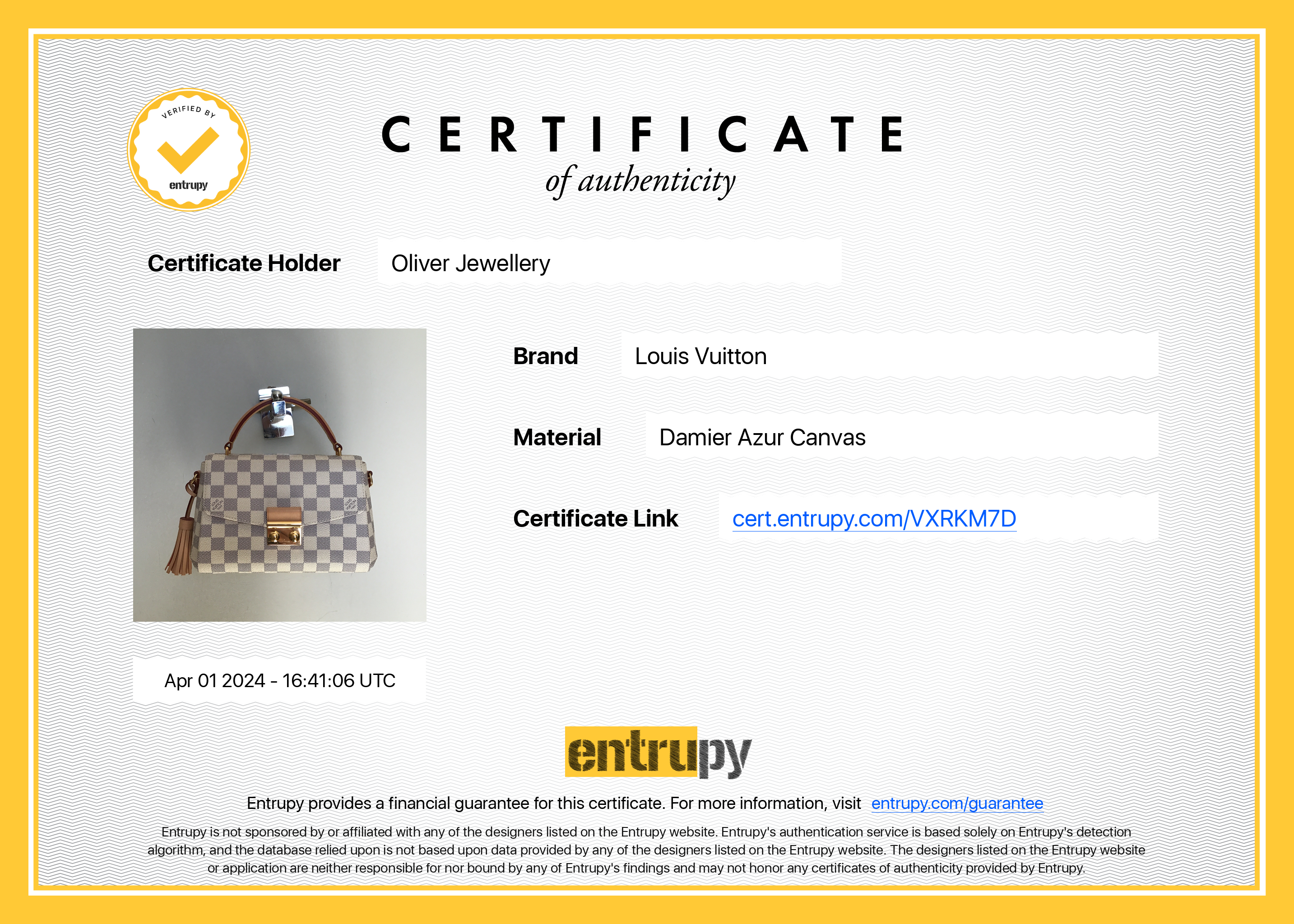 Louis Vuitton 2022 Damier Azur Croisette