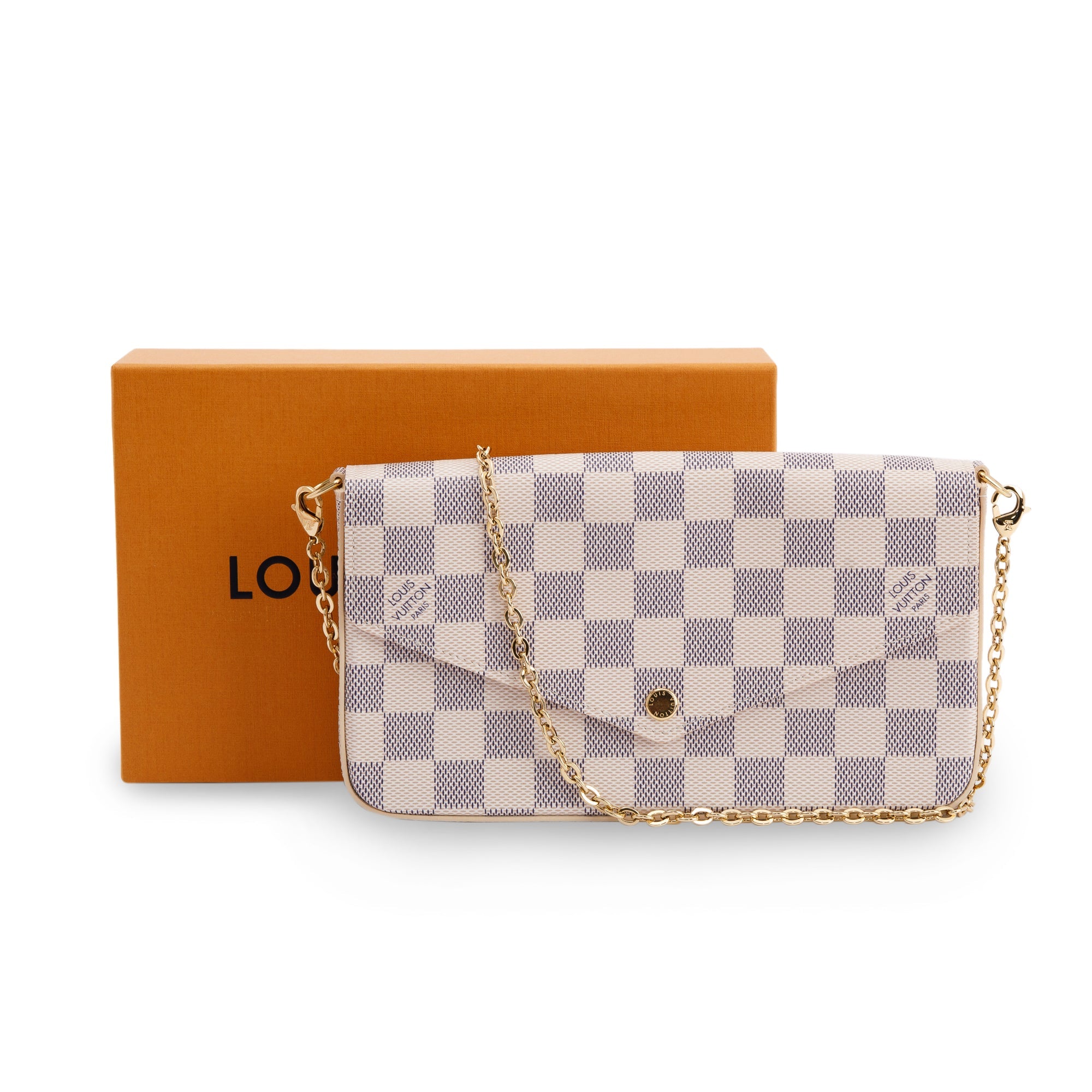 Louis Vuitton 2022 Damier Azur Felicie Pochette w/ Box & Inserts