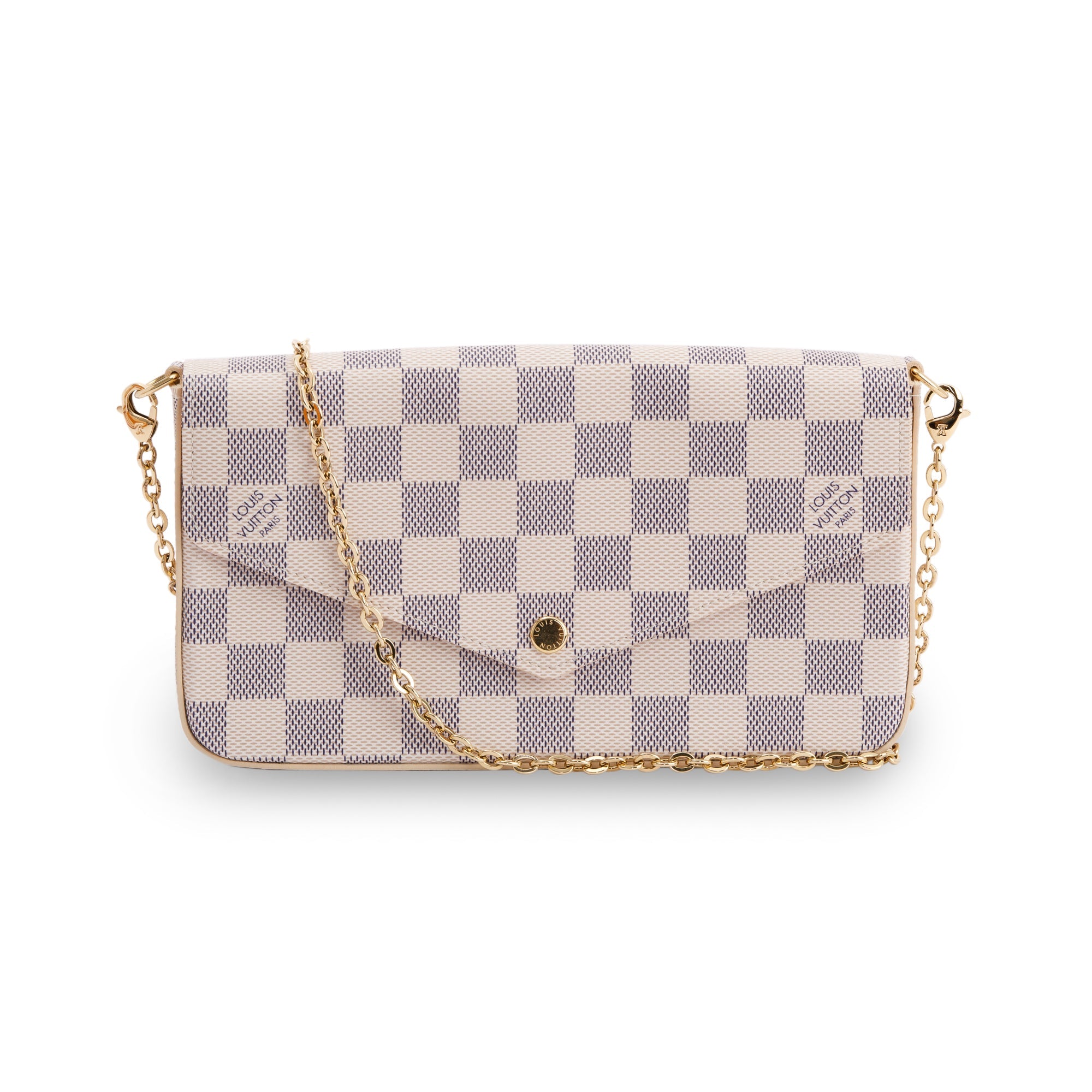 Louis Vuitton 2022 Damier Azur Felicie Pochette w/ Box & Inserts