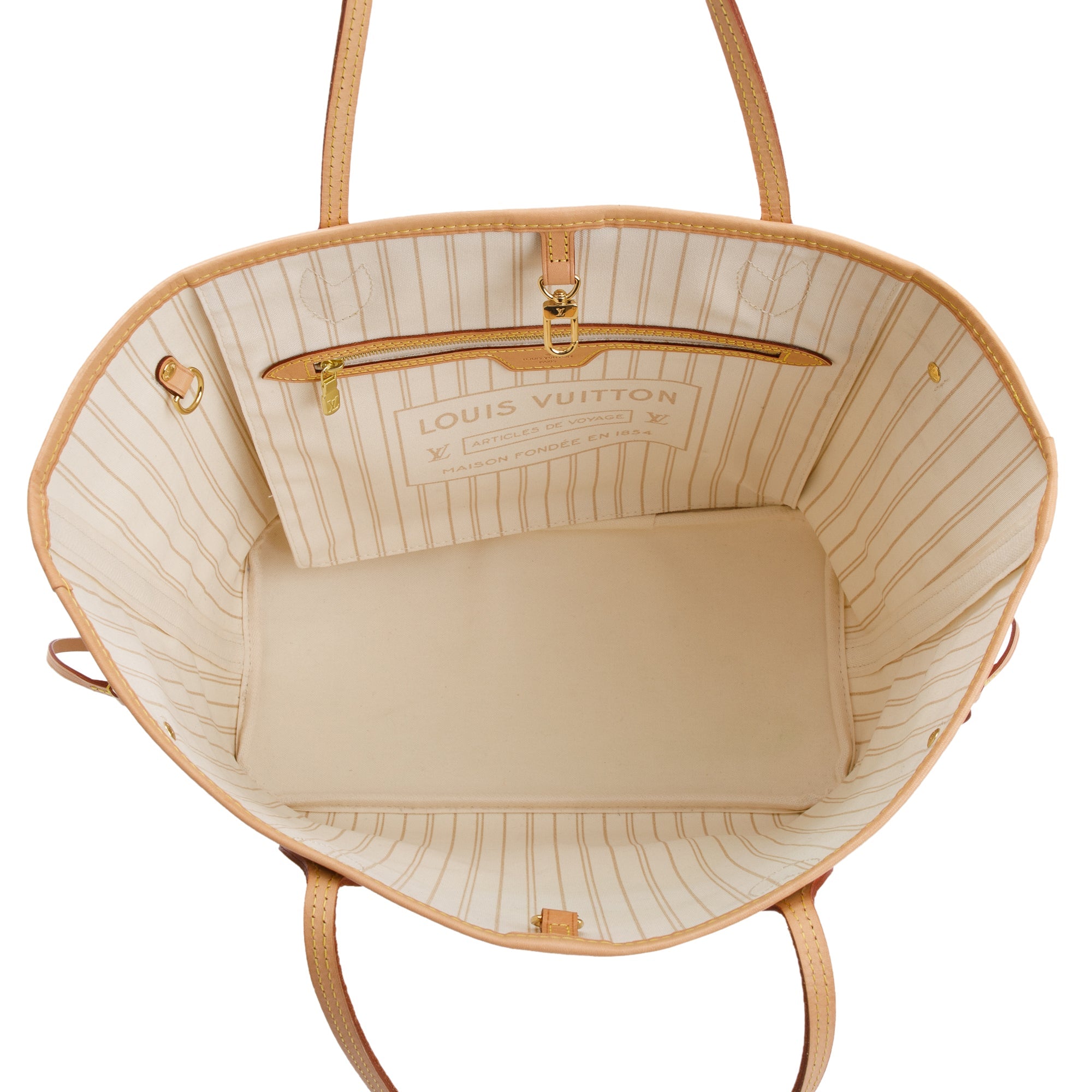 Louis Vuitton 2022 Damier Azur Neverfull MM w/ Pouch