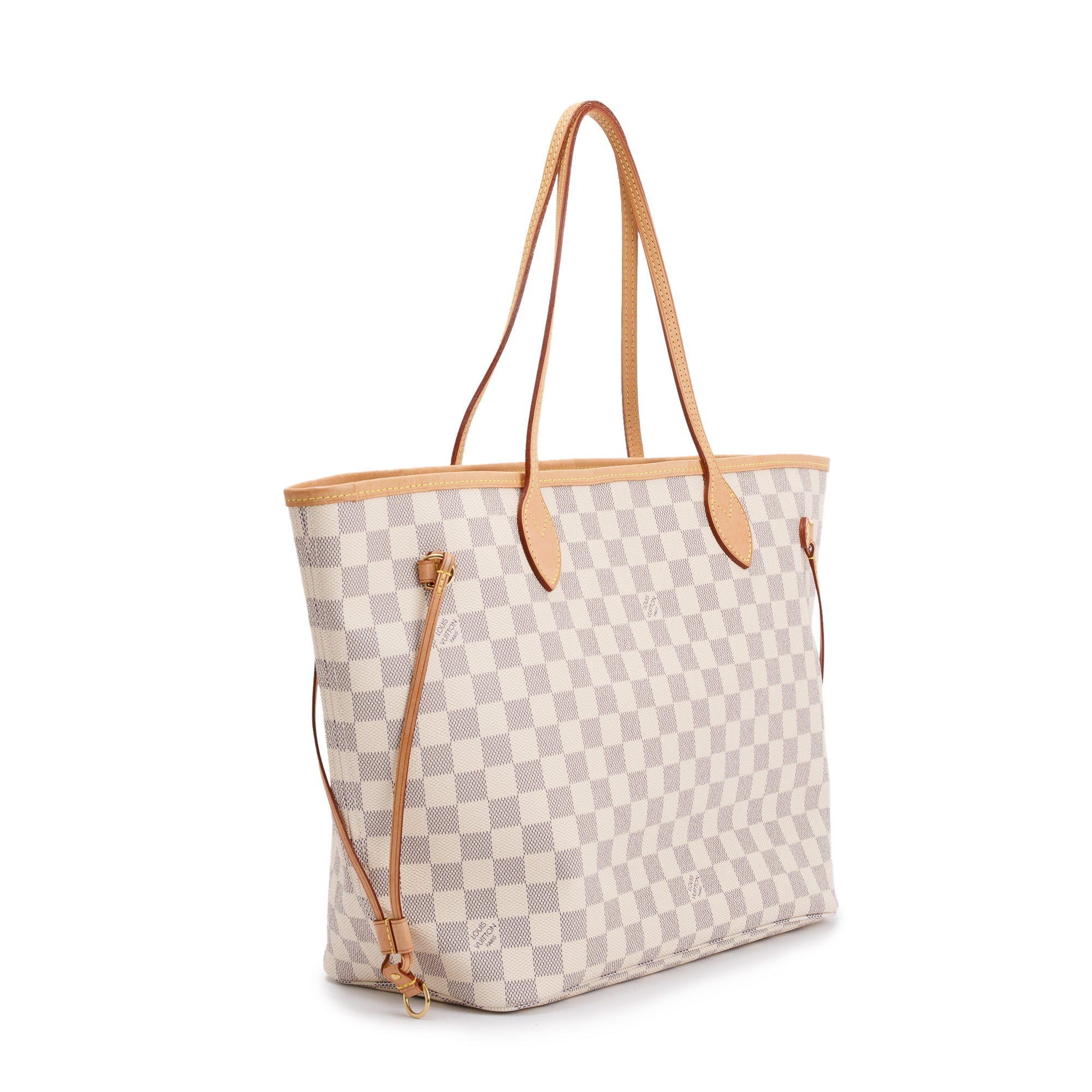 Louis Vuitton 2022 Damier Azur Neverfull MM w/ Pouch & Receipt