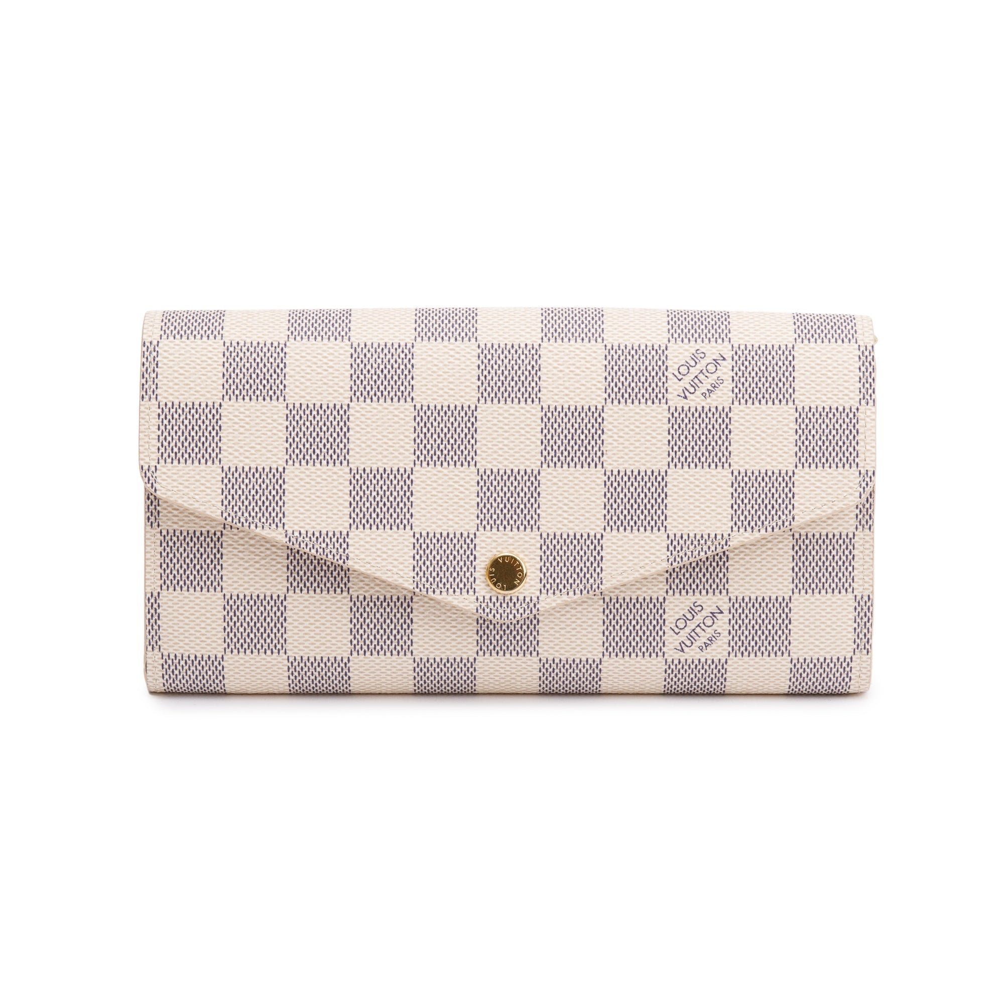 Louis Vuitton 2022 Damier Azur Sarah Wallet w/ Box