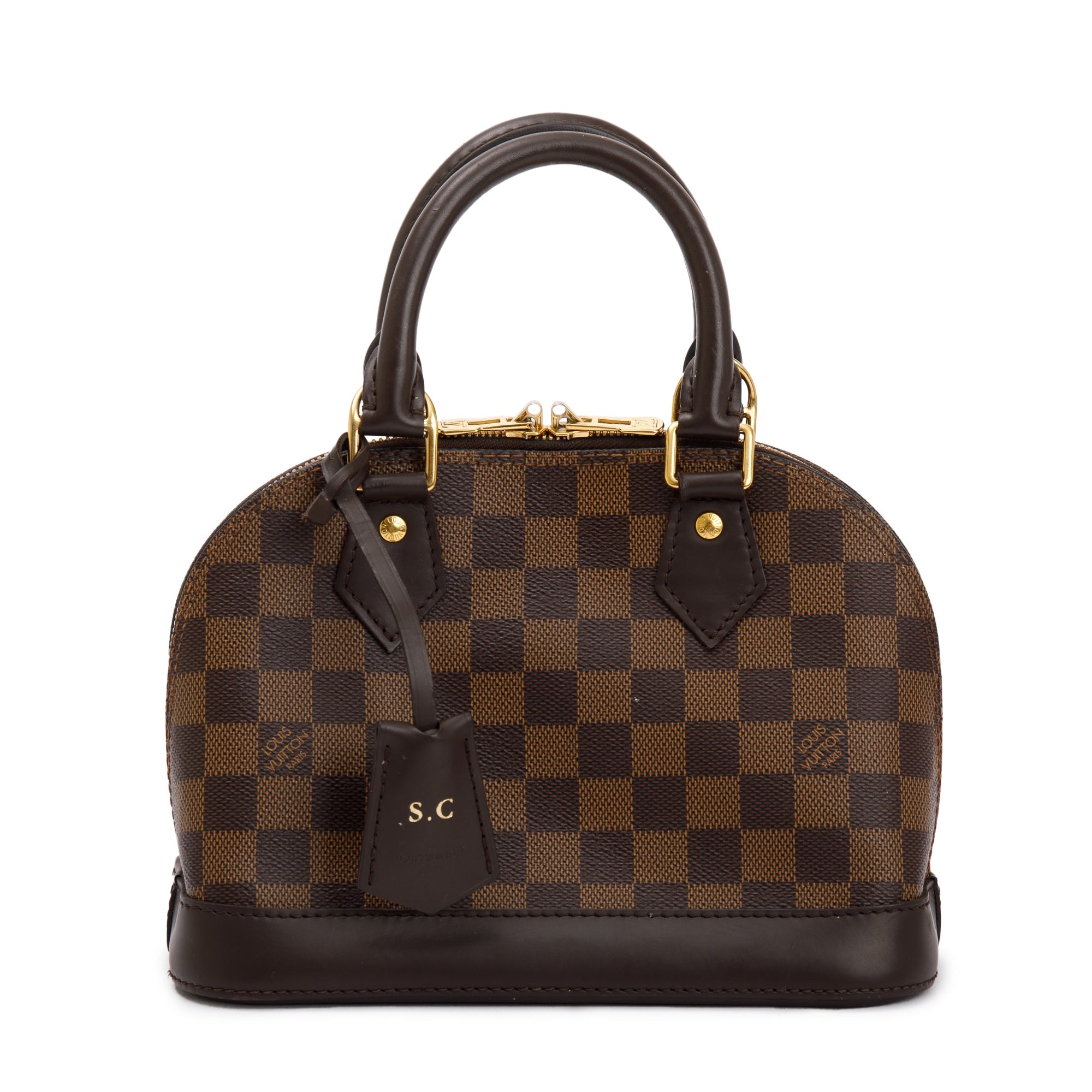 Louis Vuitton 2022 Damier Ebene Alma BB w/ Strap
