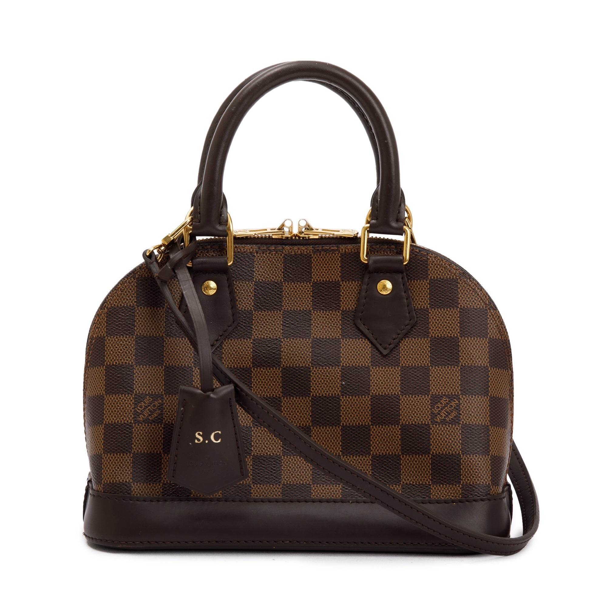 Louis Vuitton 2022 Damier Ebene Alma BB w/ Strap