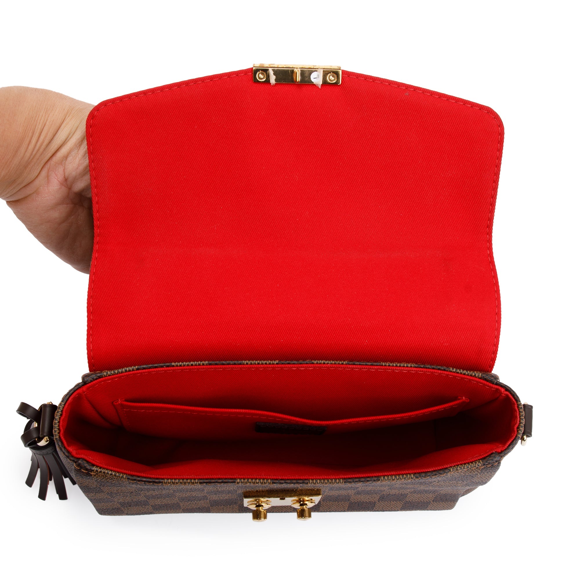 Louis Vuitton 2022 Damier Ebene Croisette w/ Box & Receipt