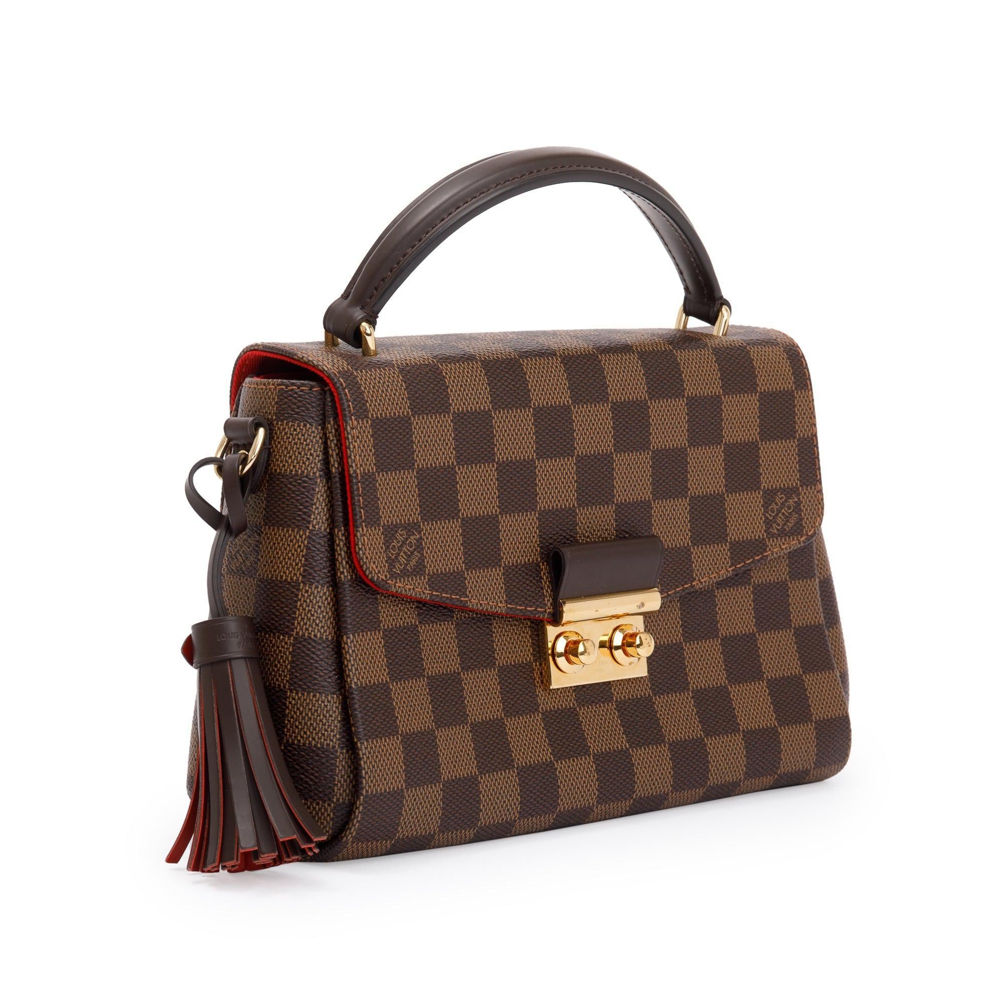 Louis Vuitton 2022 Damier Ebene Croisette w/ Box & Receipt