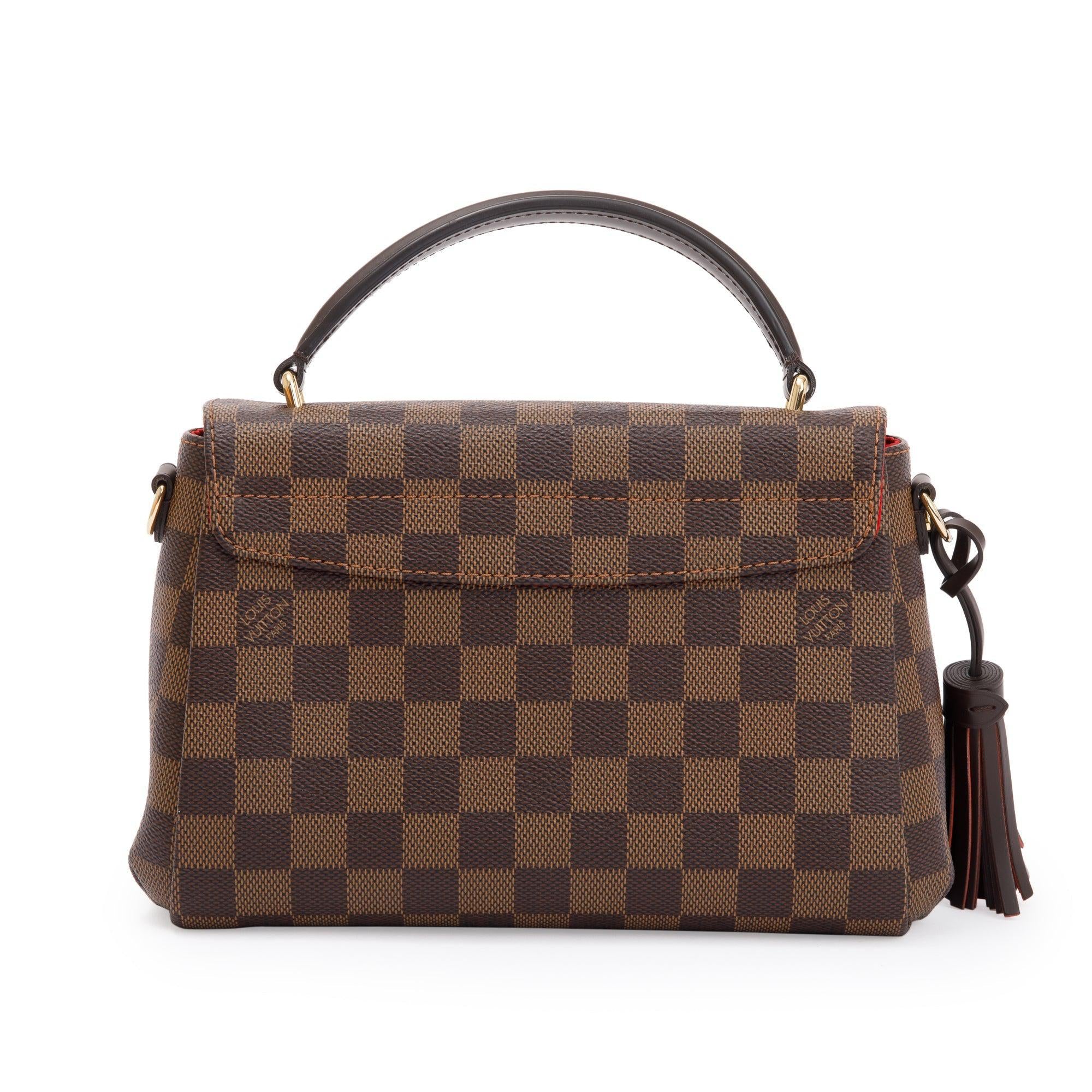 Louis Vuitton 2022 Damier Ebene Croisette w/ Box & Receipt