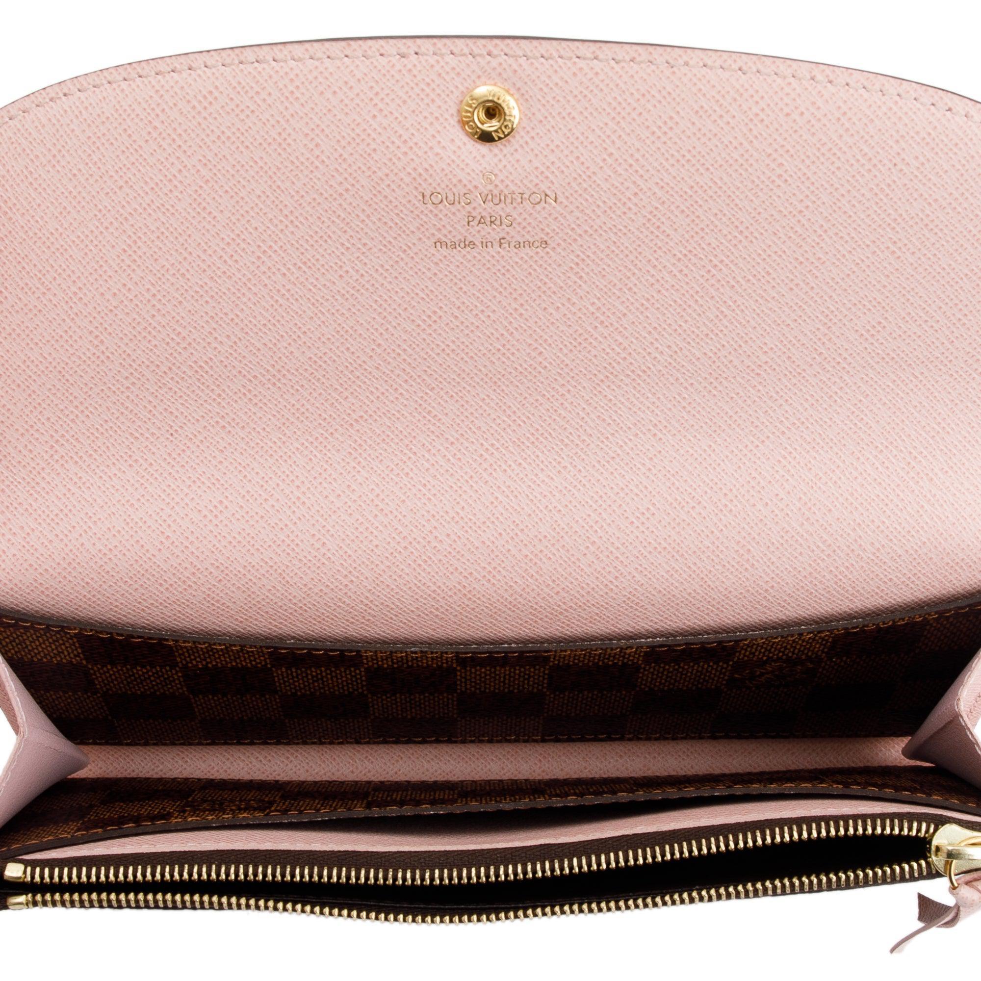 Louis Vuitton 2022 Damier Ebene Emilie Wallet w/ Box