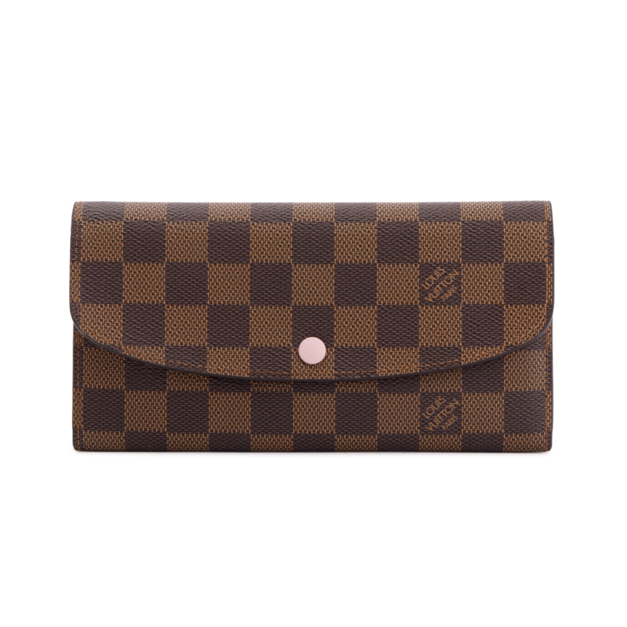 Louis Vuitton 2022 Damier Ebene Emilie Wallet w/ Box