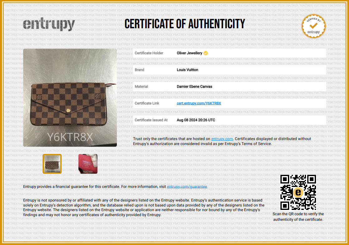 Louis Vuitton 2022 Damier Ebene Felicie Pochette w/ Inserts