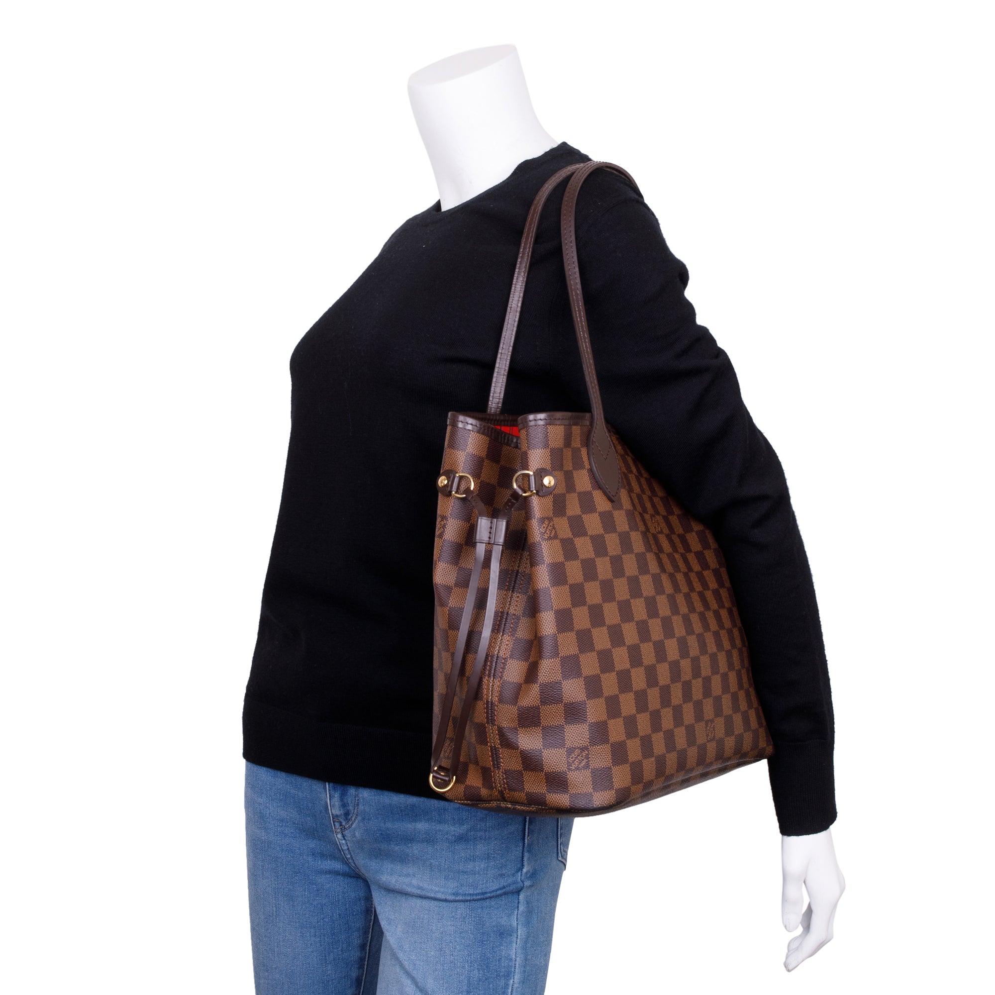 Louis Vuitton 2022 Damier Ebene Neverfull MM w/ Box & Receipt